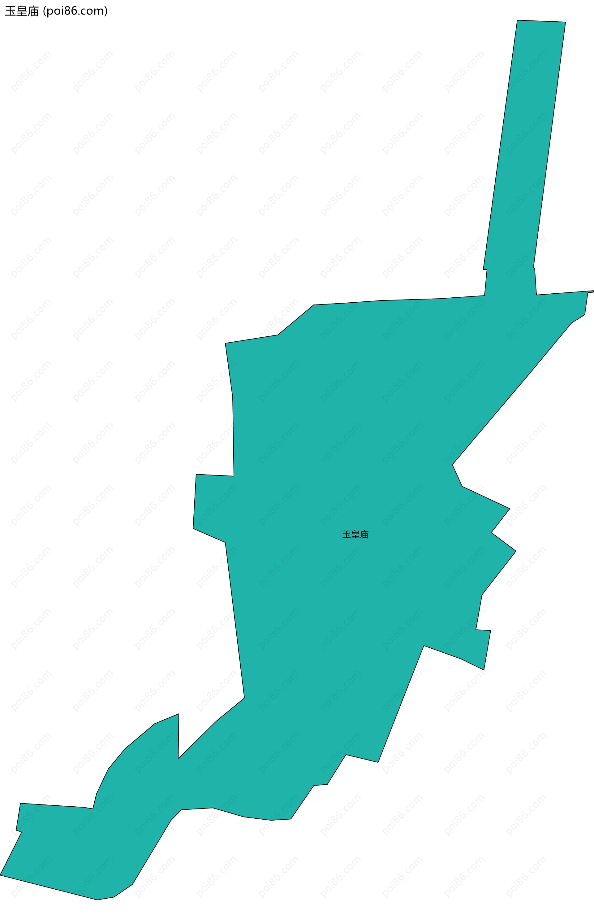 玉皇庙边界地图
