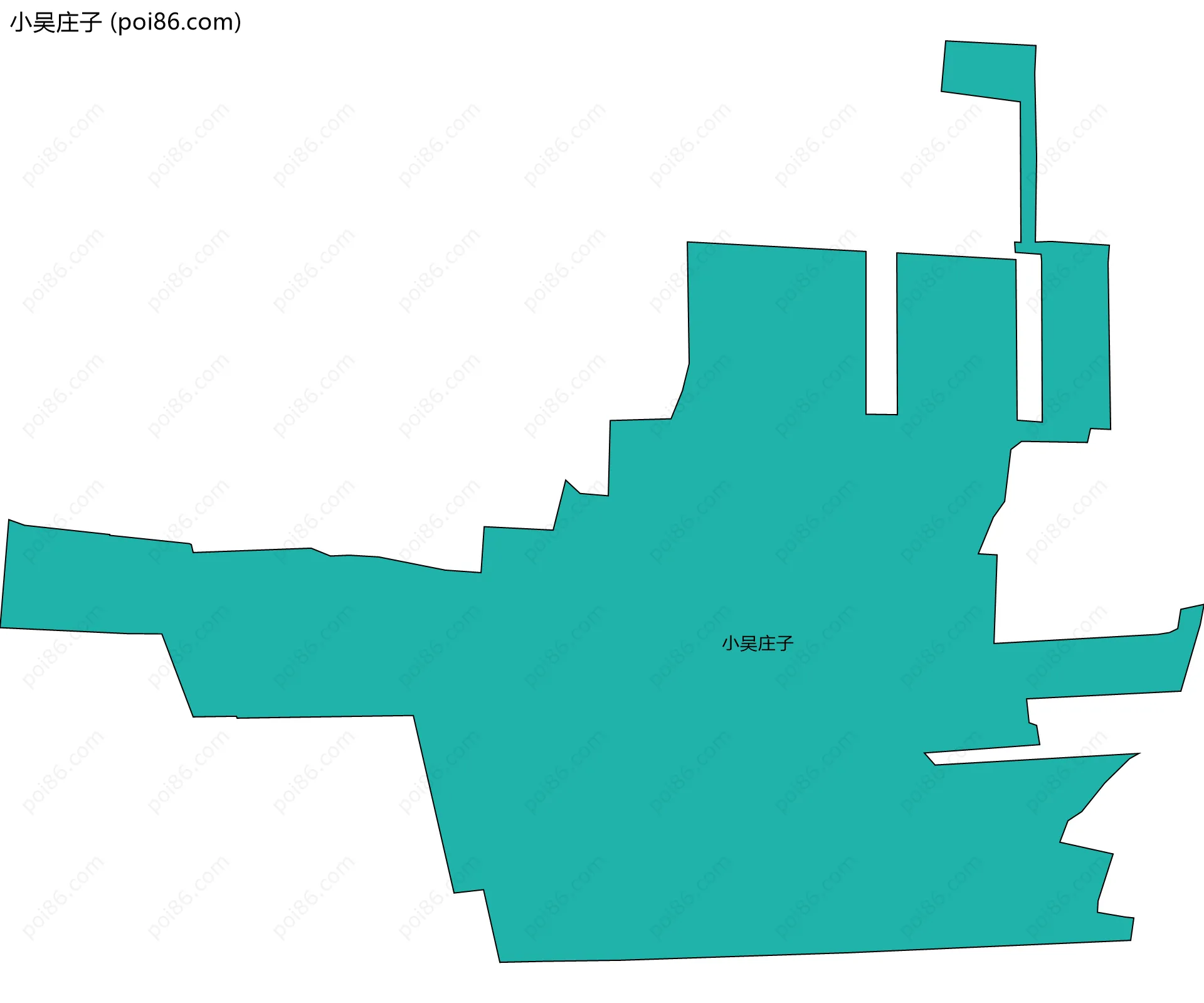 小吴庄子边界地图