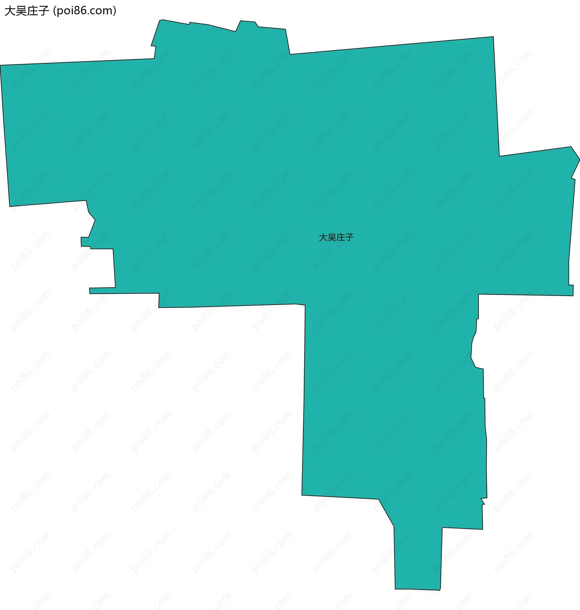 大吴庄子边界地图