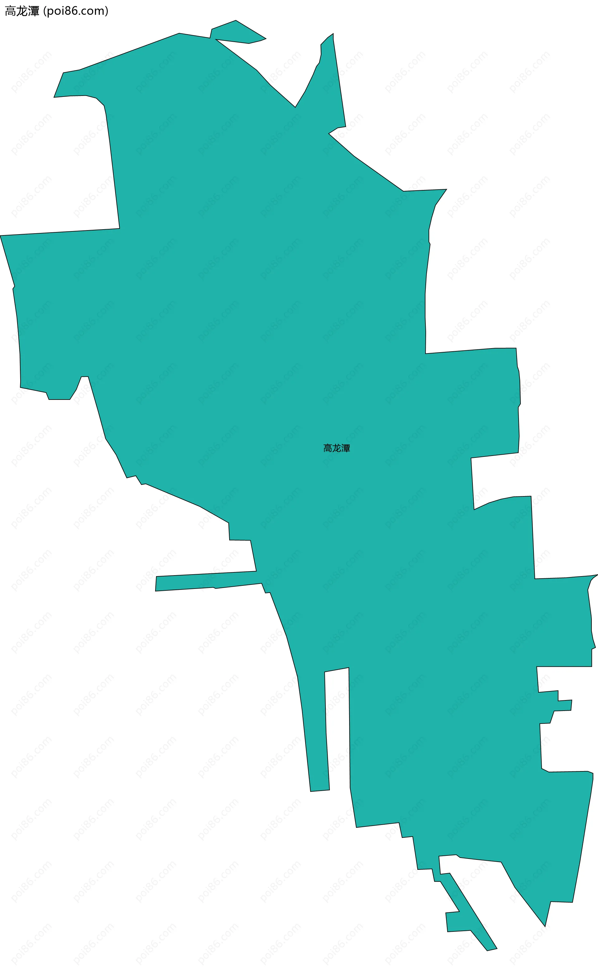 高龙潭边界地图