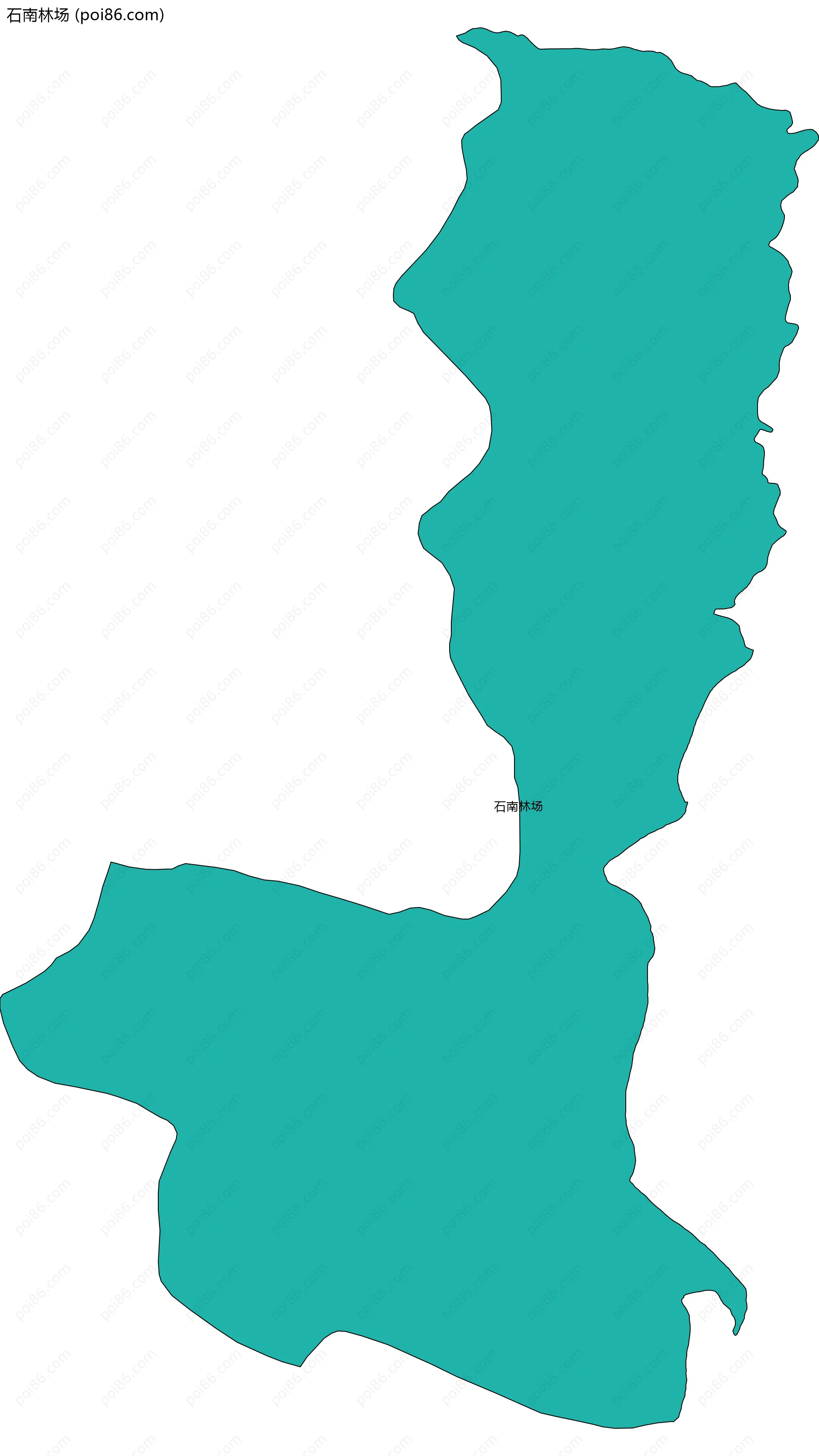 石南林场边界地图
