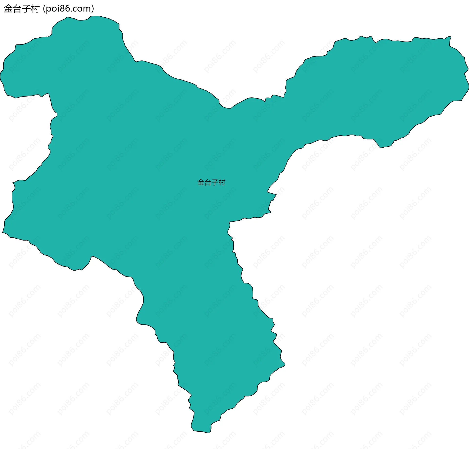 金台子村边界地图