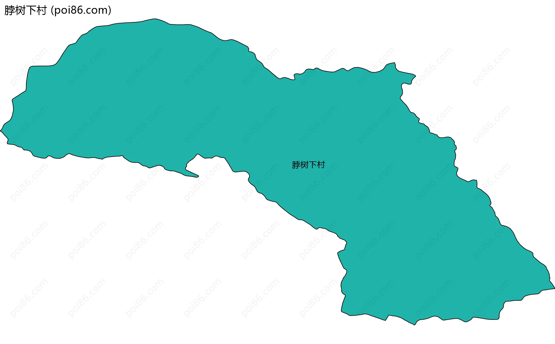 脖树下村边界地图