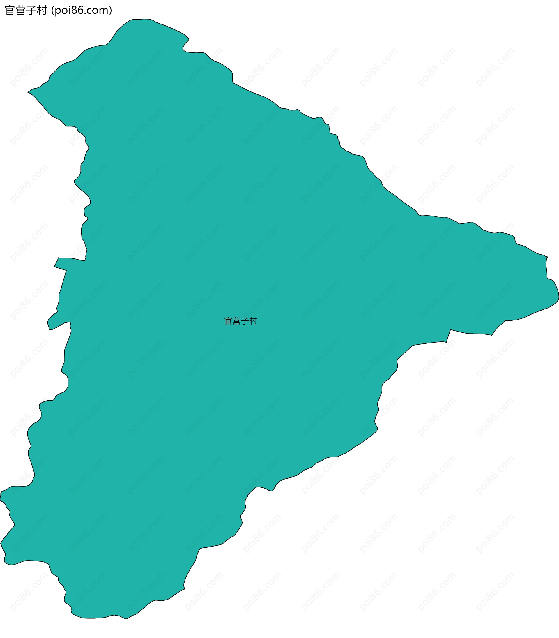 官营子村边界地图