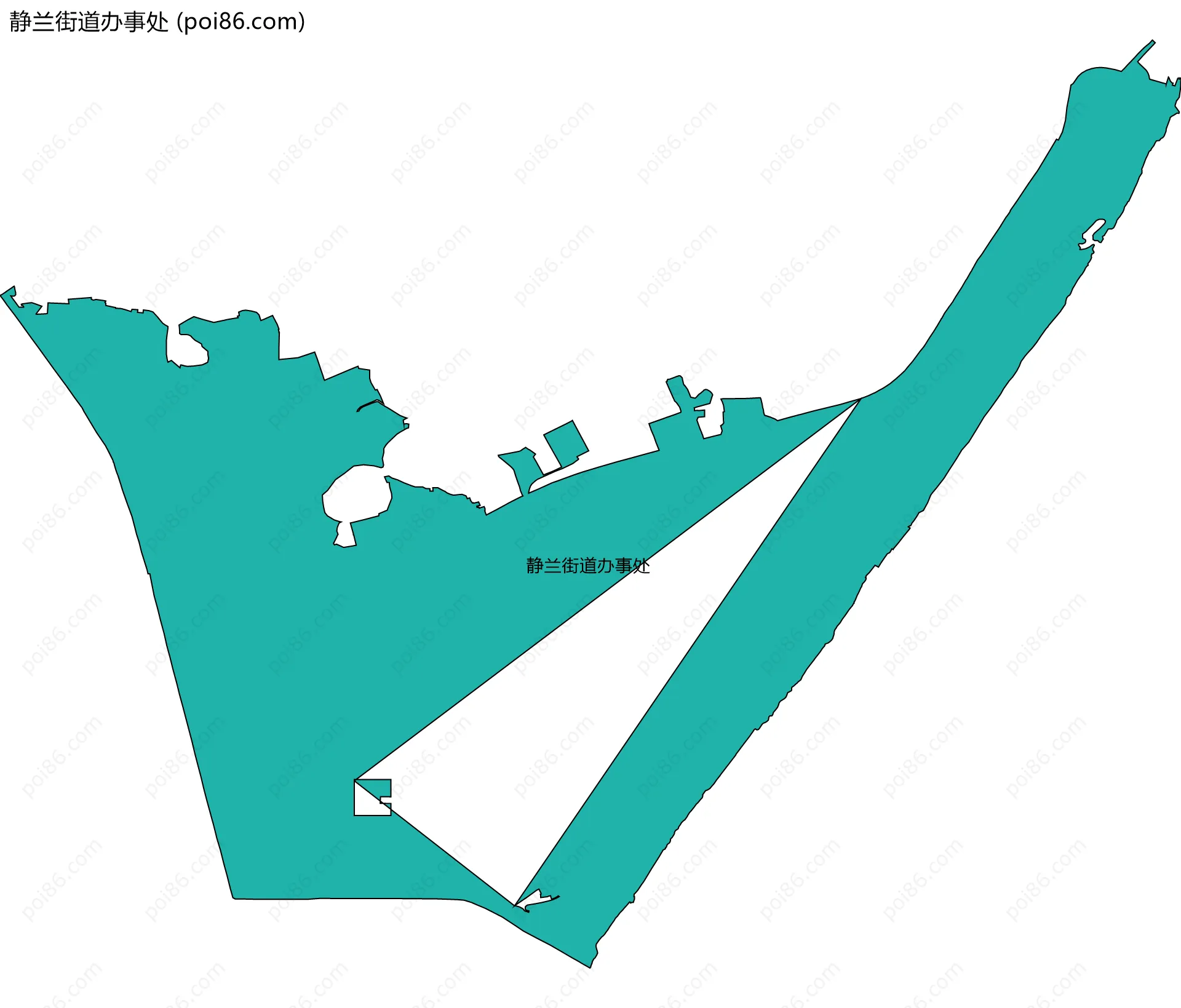 静兰街道办事处边界地图