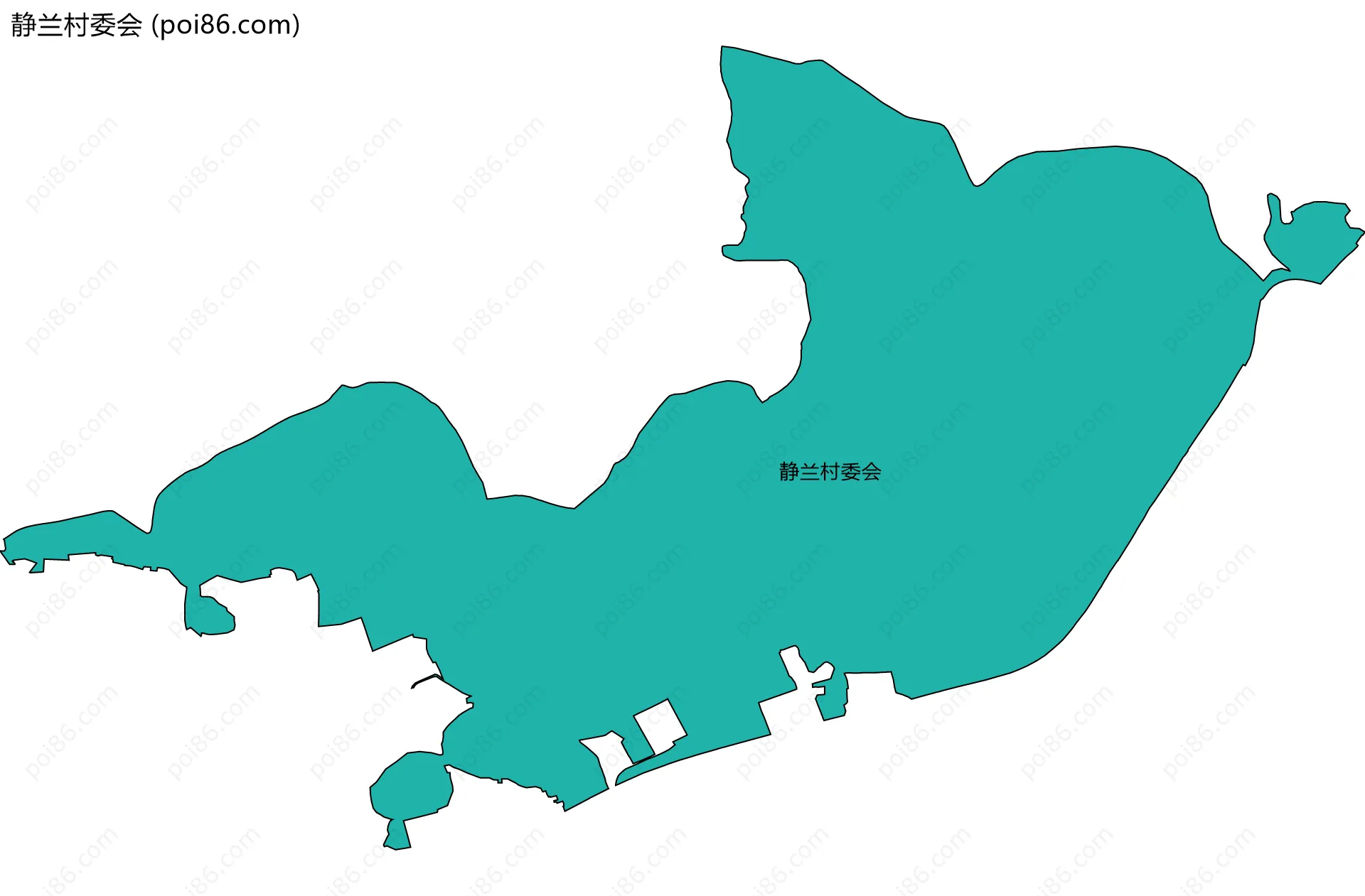静兰村委会边界地图