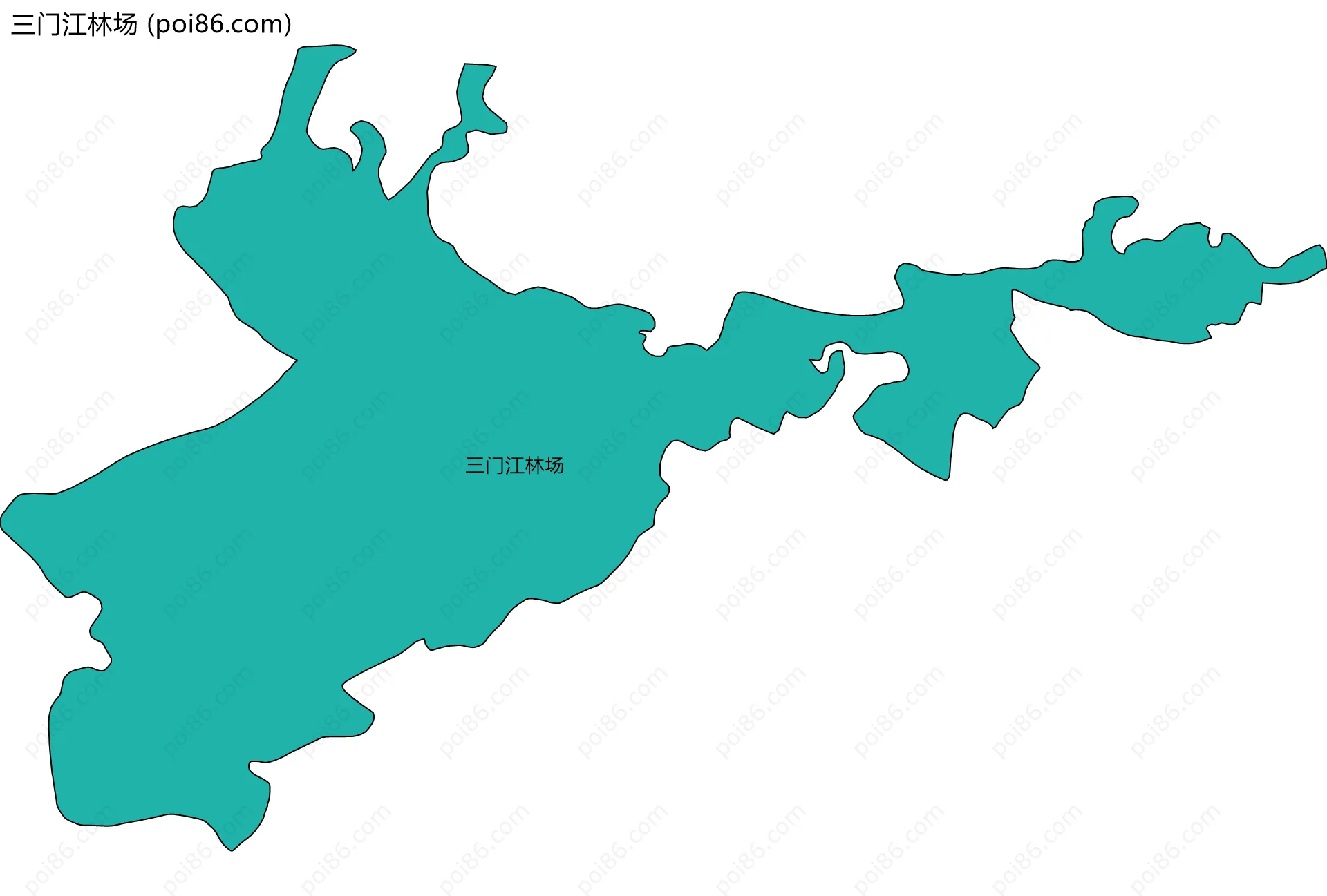 三门江林场边界地图