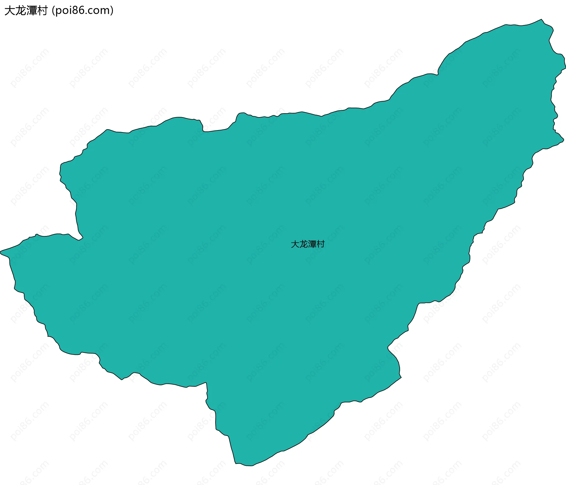 大龙潭村边界地图