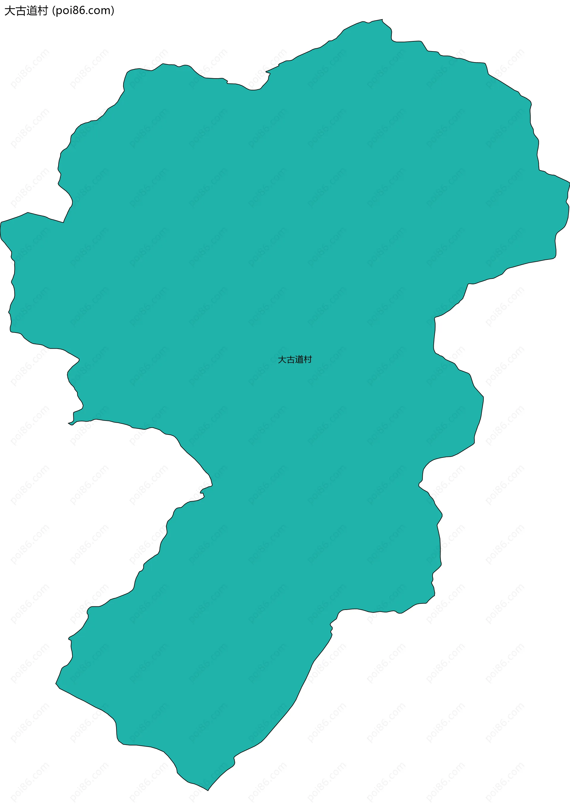 大古道村边界地图