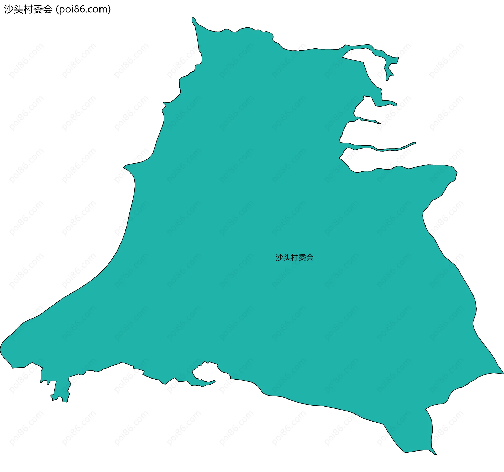 沙头村委会边界地图