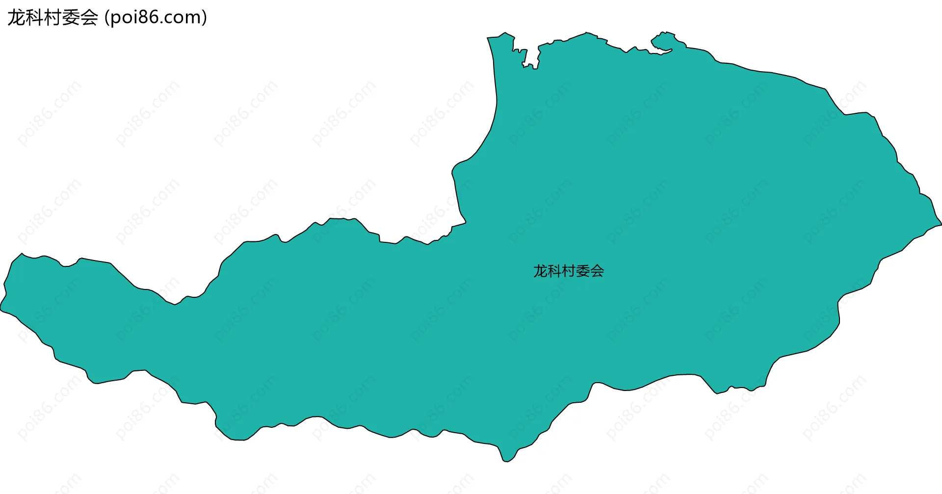 龙科村委会边界地图