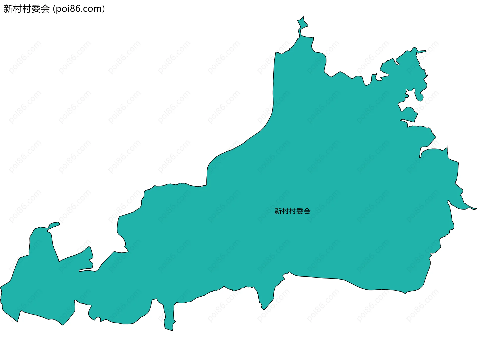 新村村委会边界地图