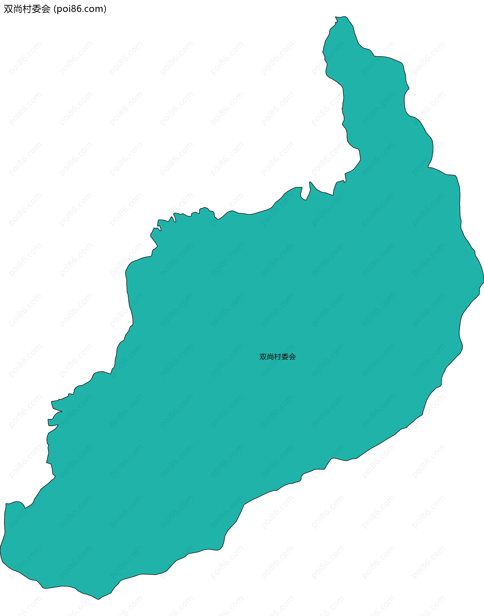 双尚村委会边界地图