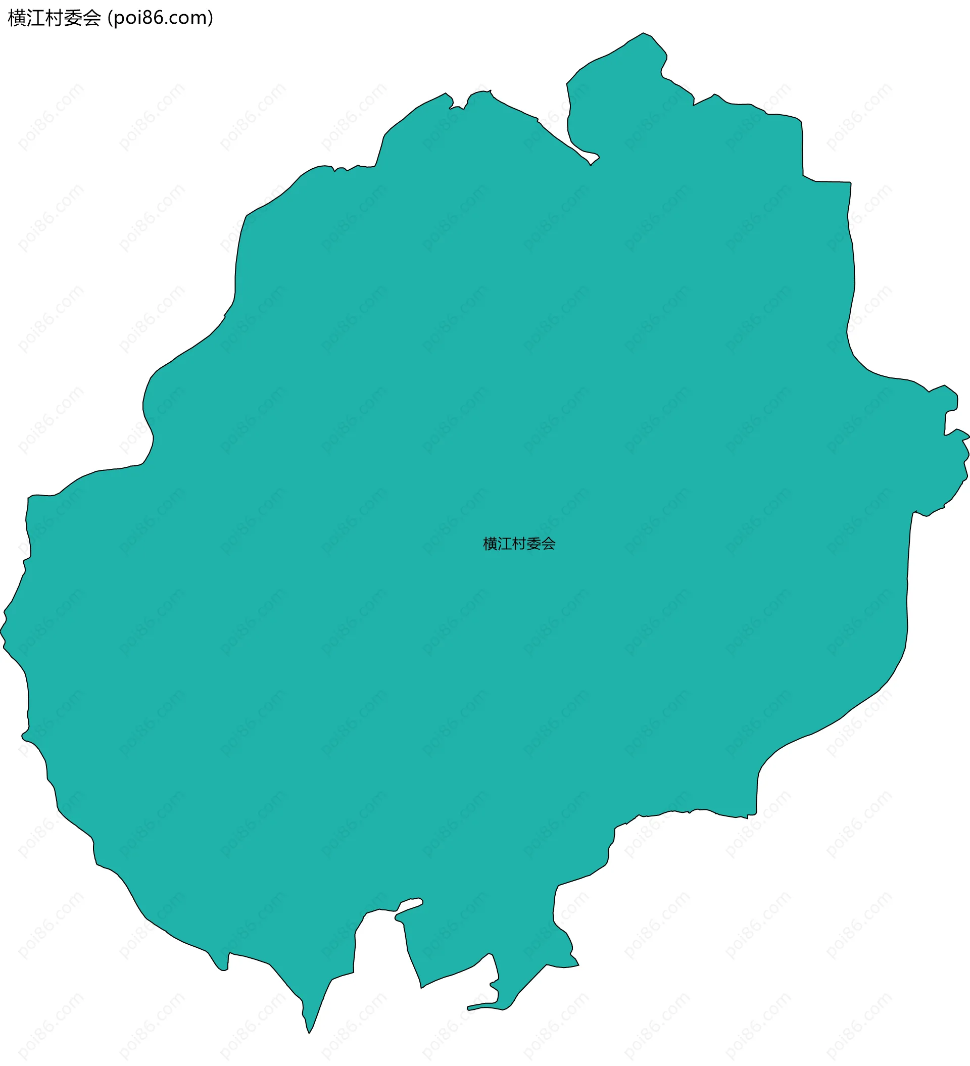 横江村委会边界地图