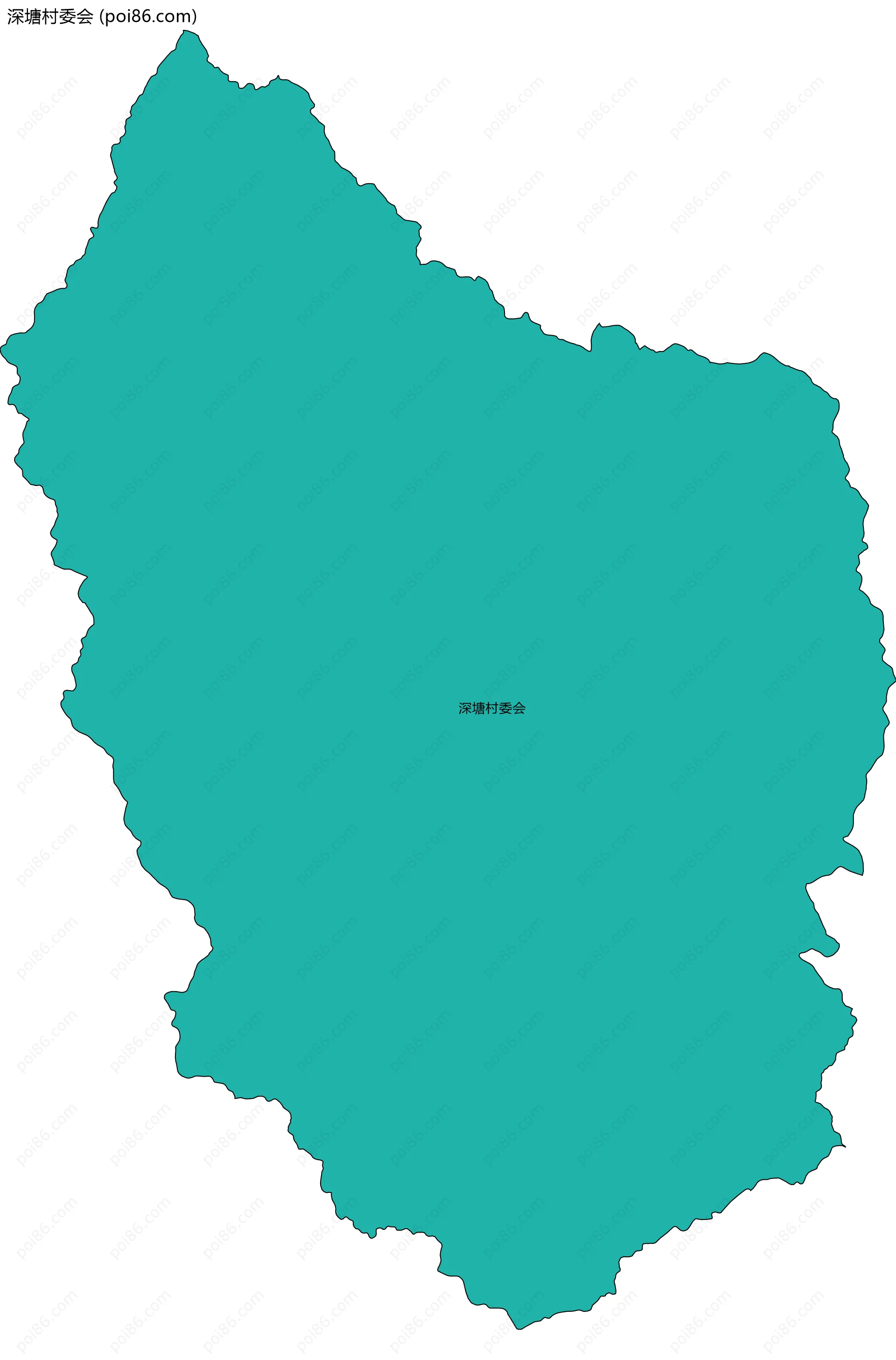 深塘村委会边界地图