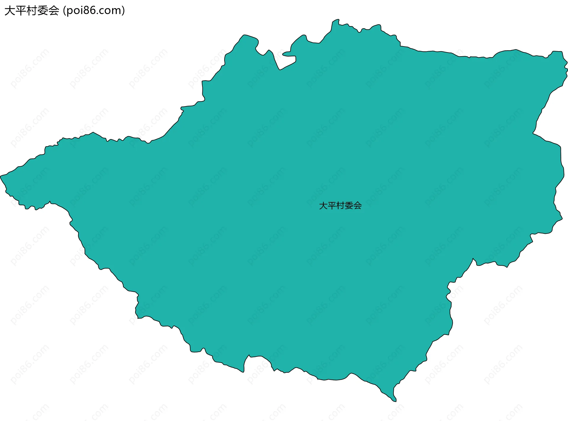 大平村委会边界地图