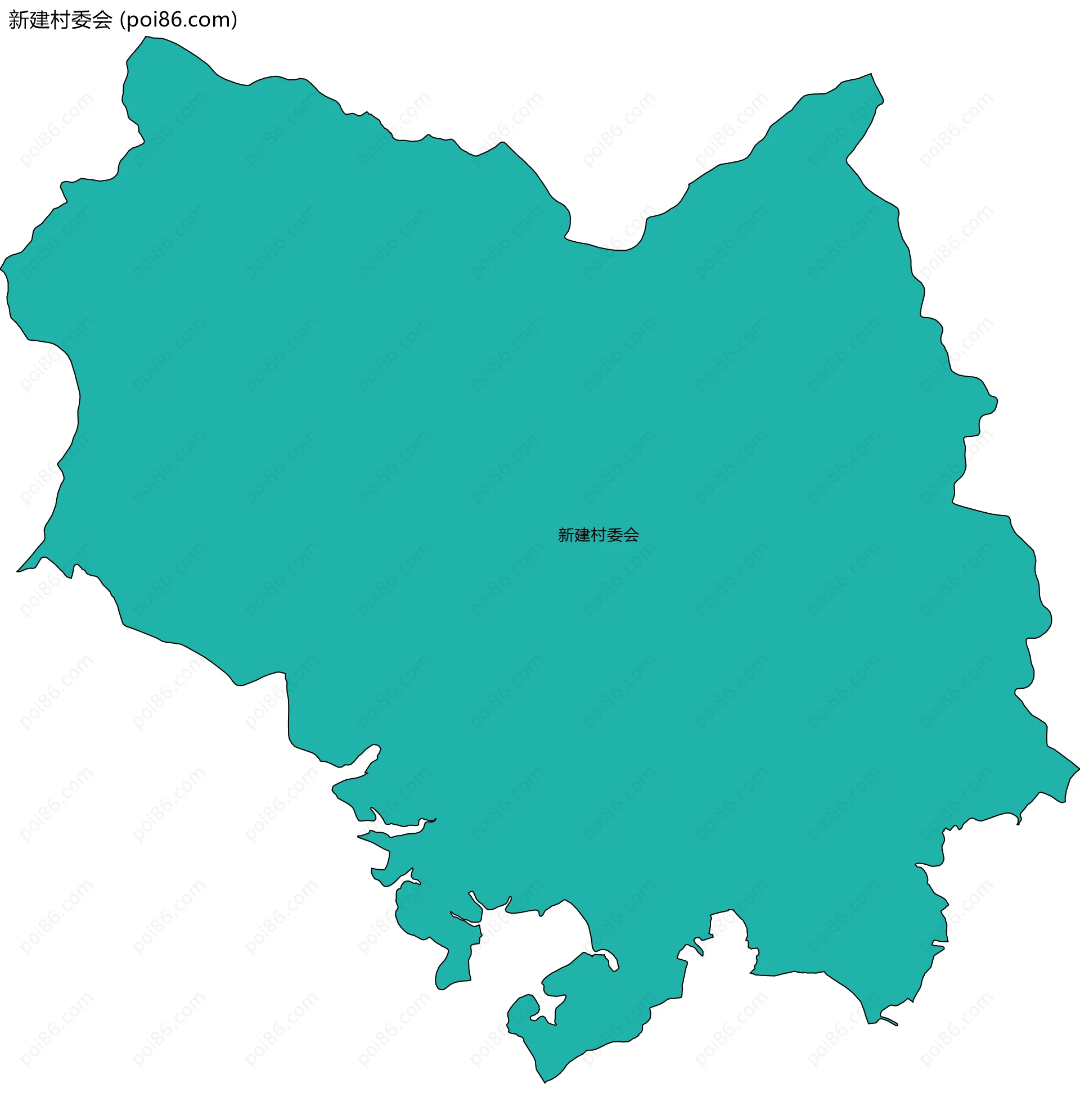 新建村委会边界地图