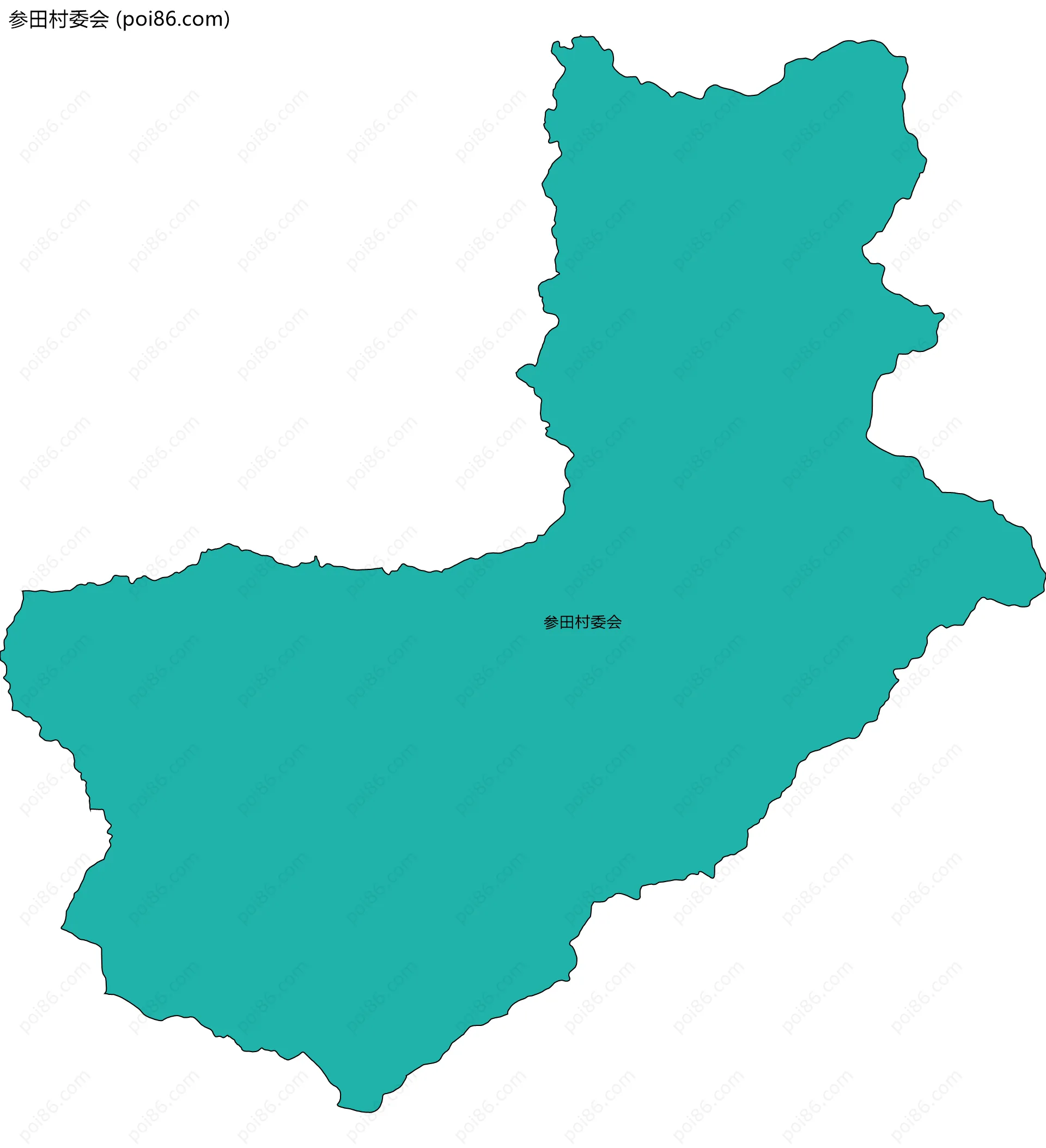参田村委会边界地图