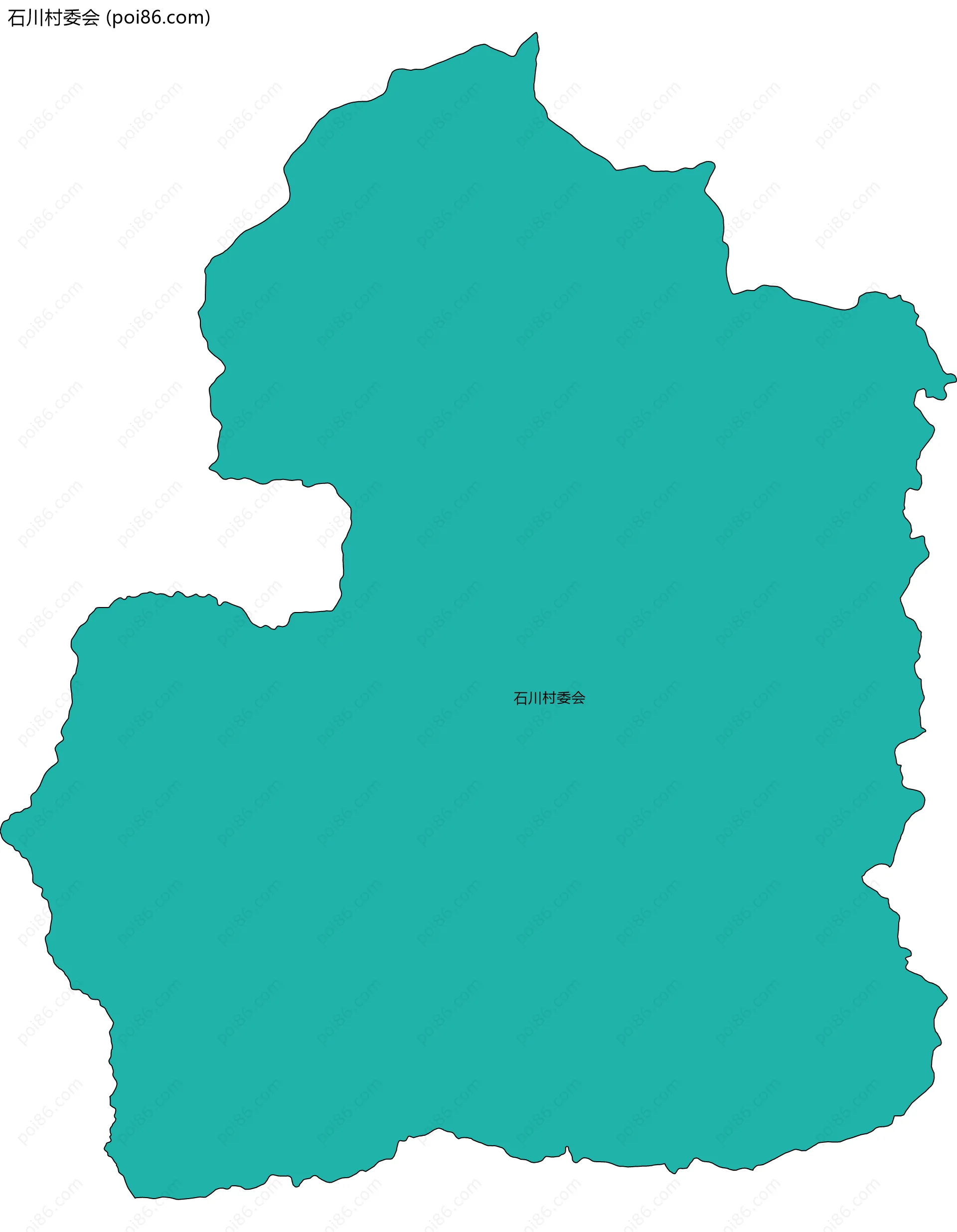 石川村委会边界地图