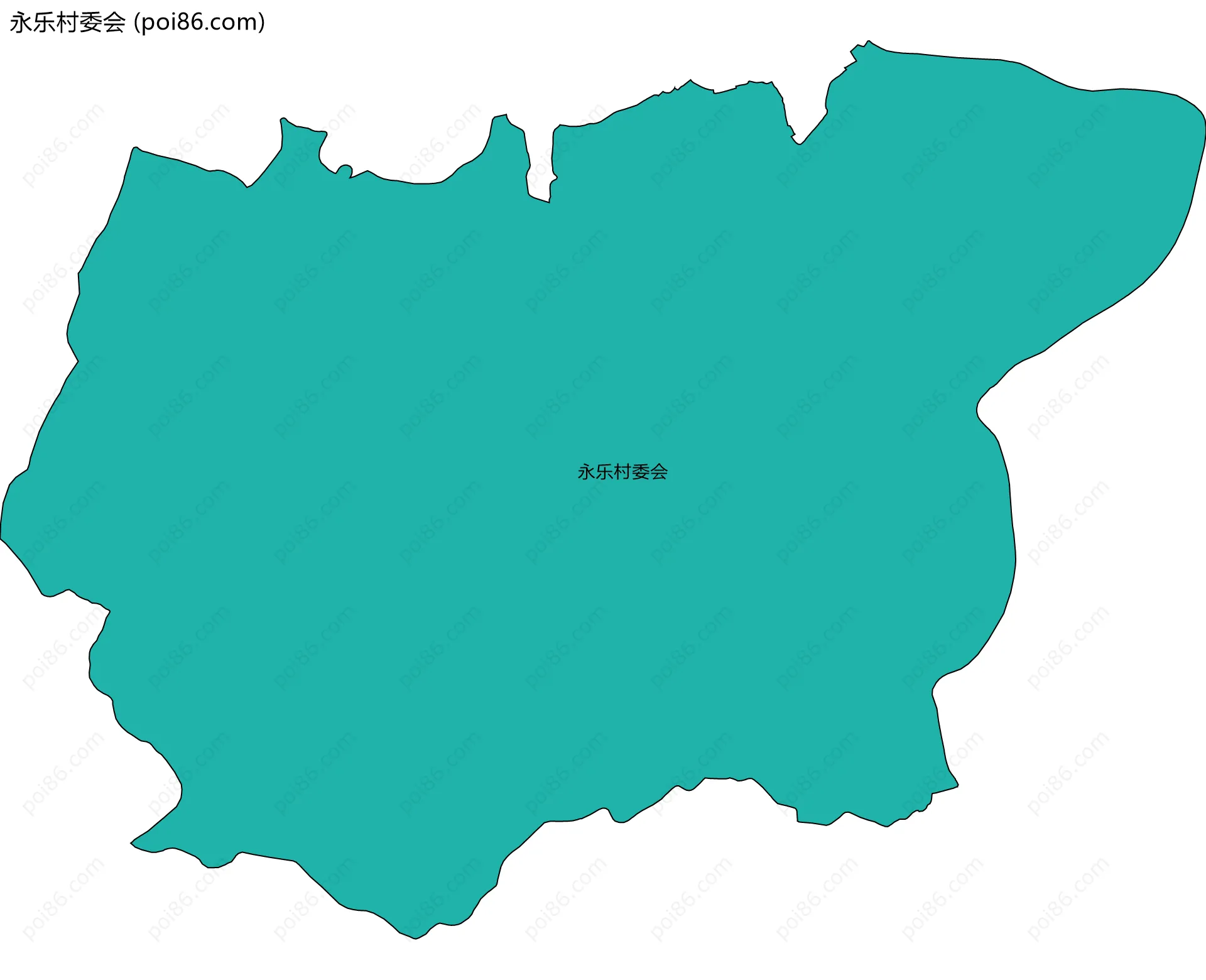 永乐村委会边界地图
