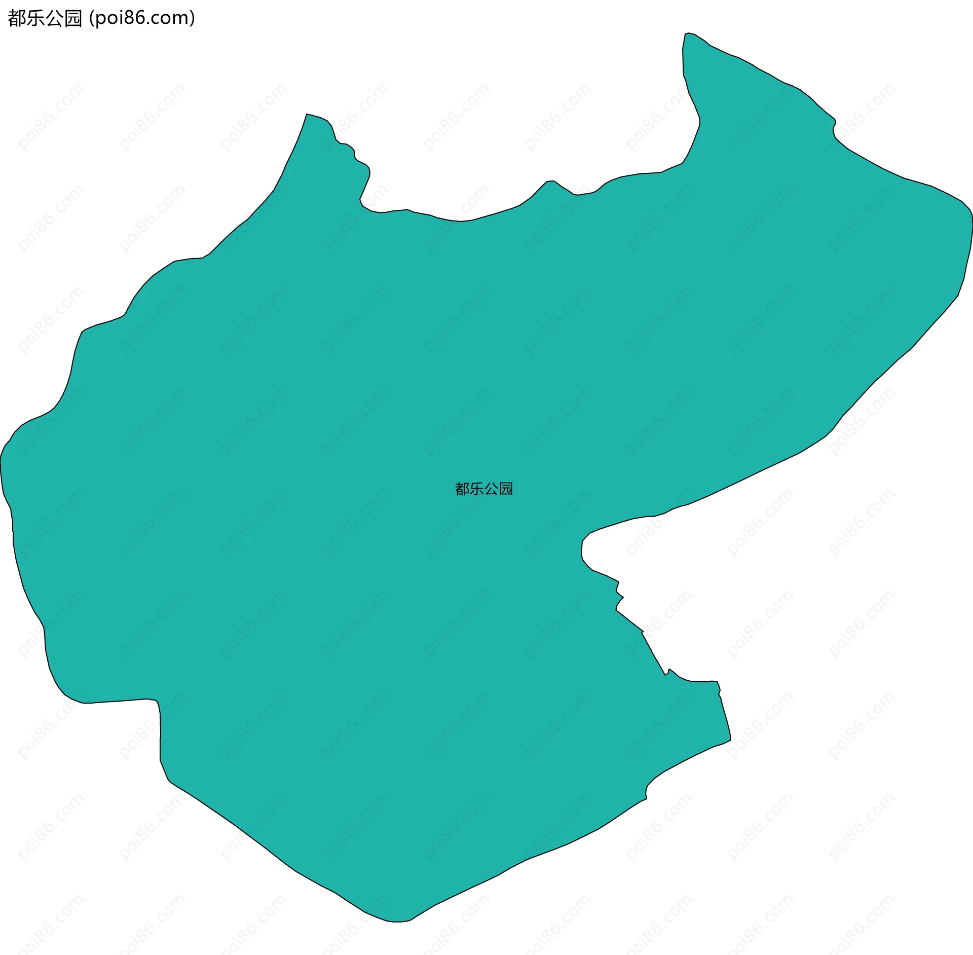 都乐公园边界地图