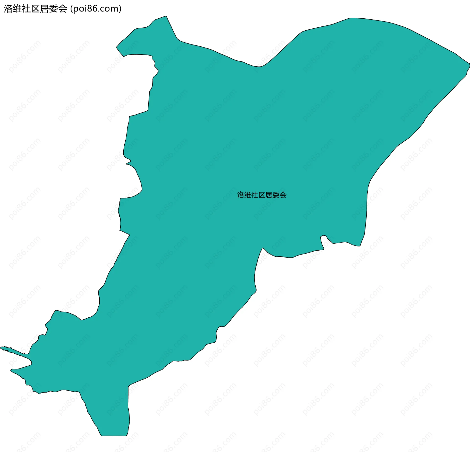 洛维社区居委会边界地图