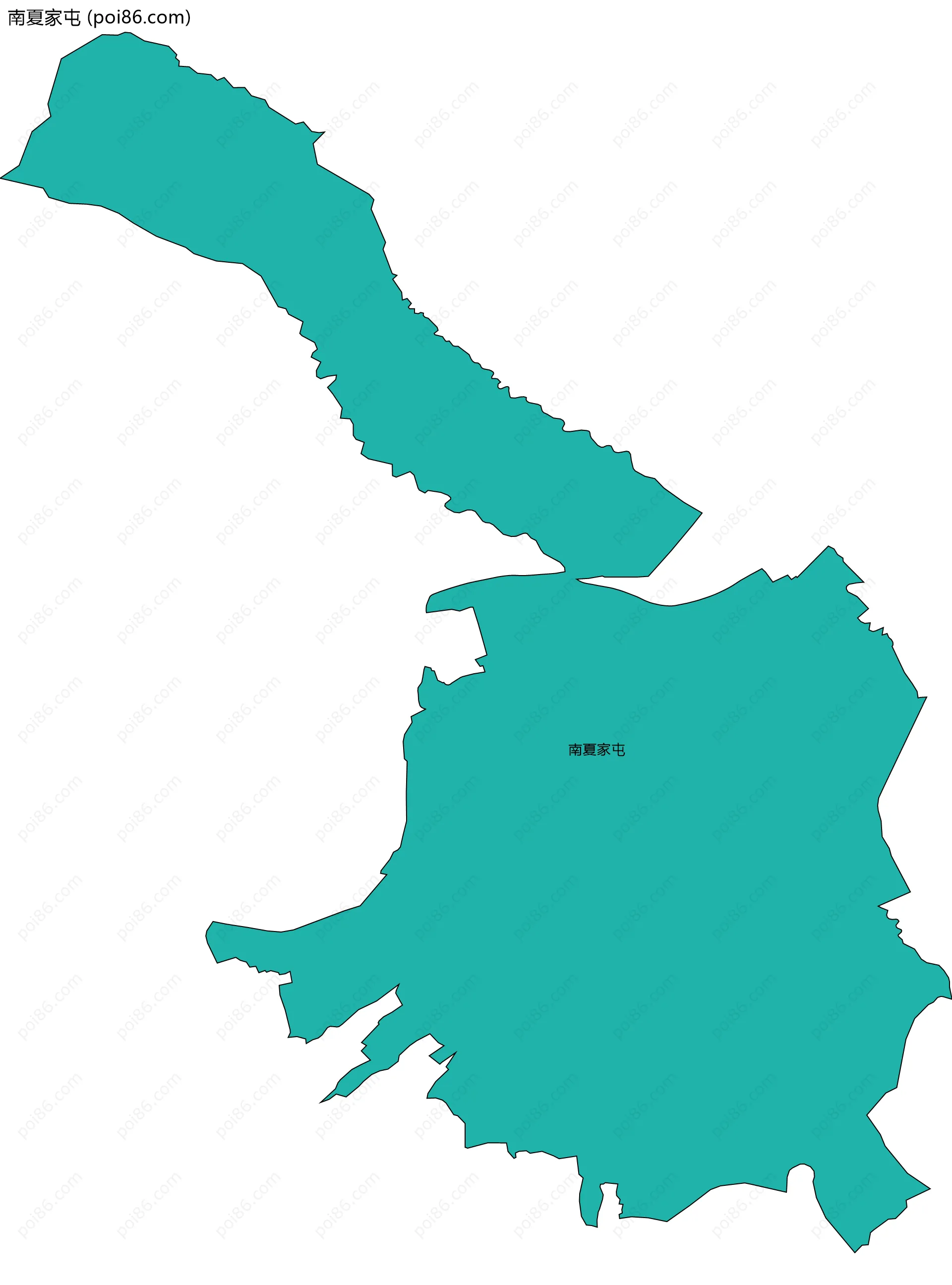 南夏家屯边界地图
