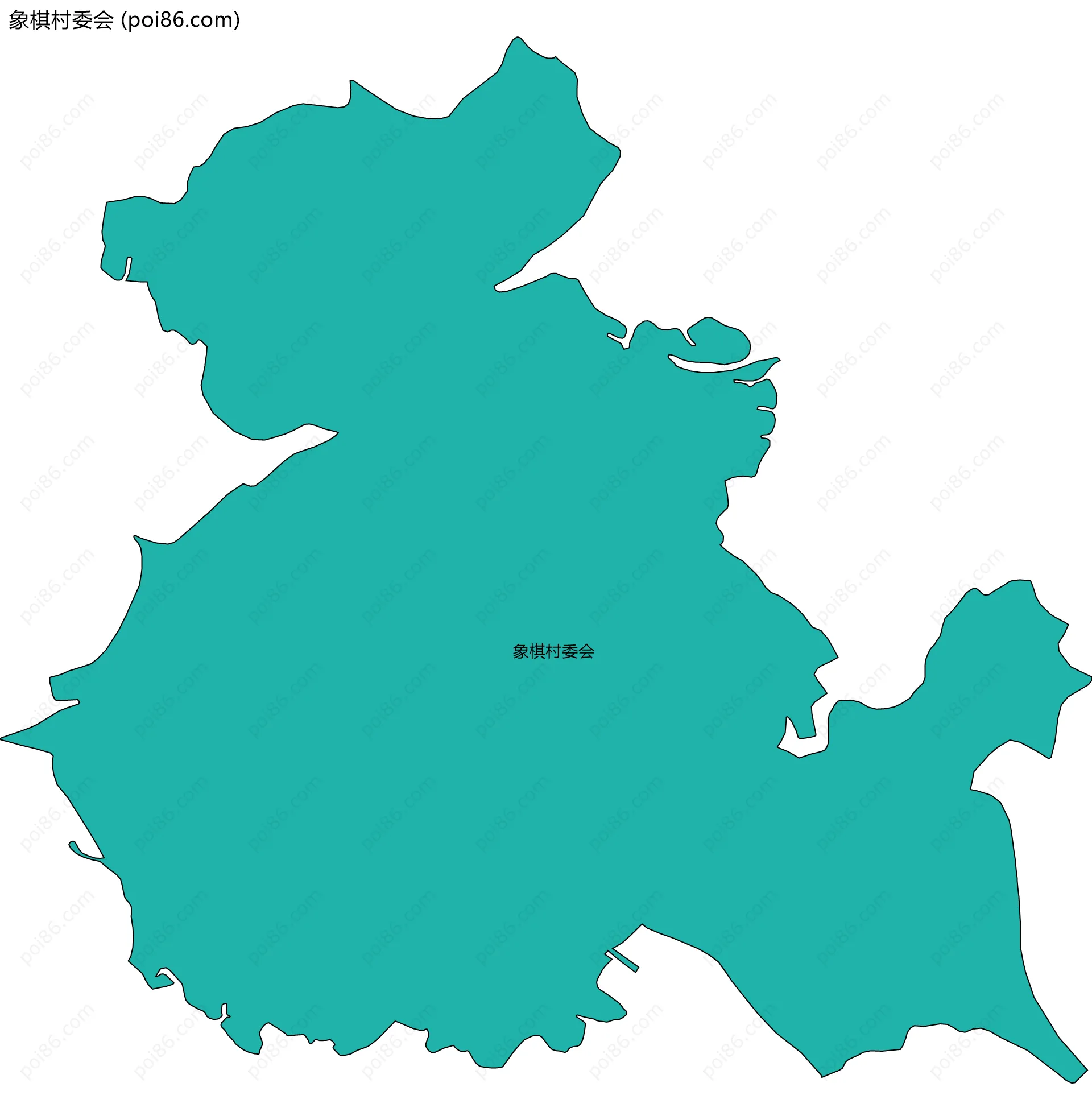 象棋村委会边界地图