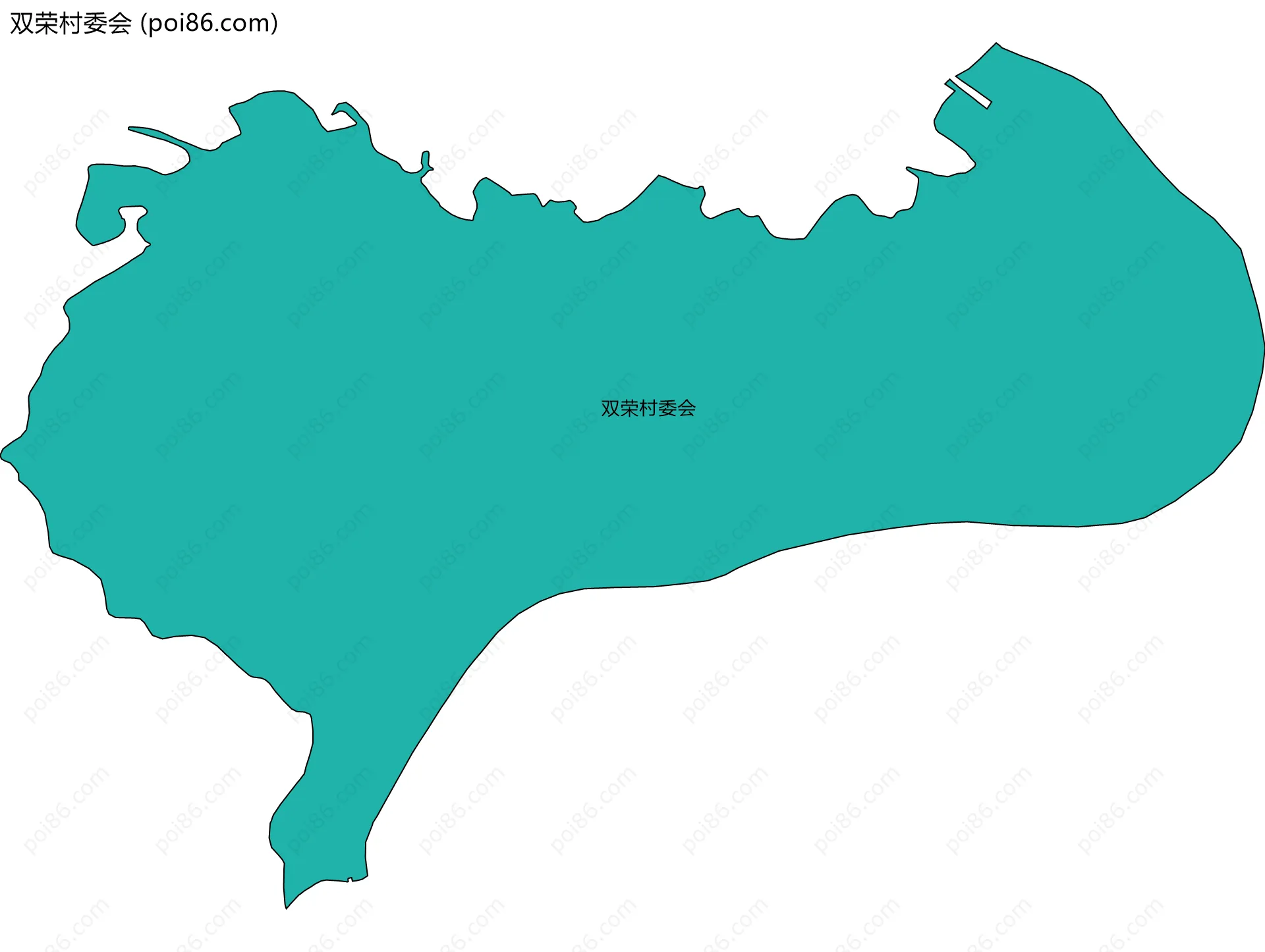 双荣村委会边界地图