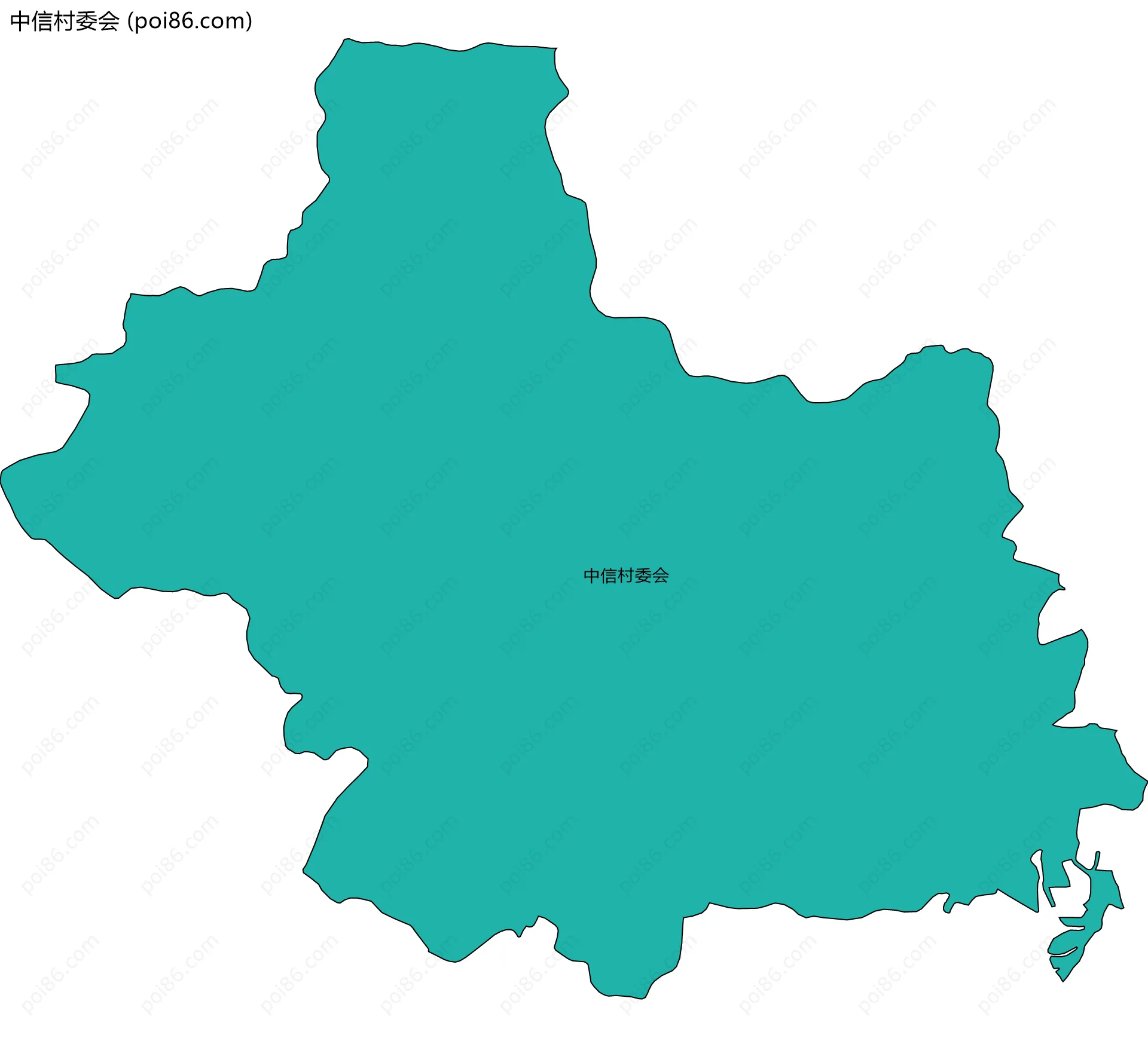 中信村委会边界地图