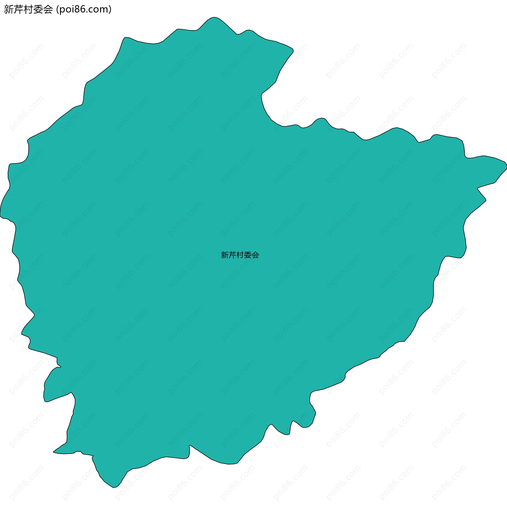 新芹村委会边界地图