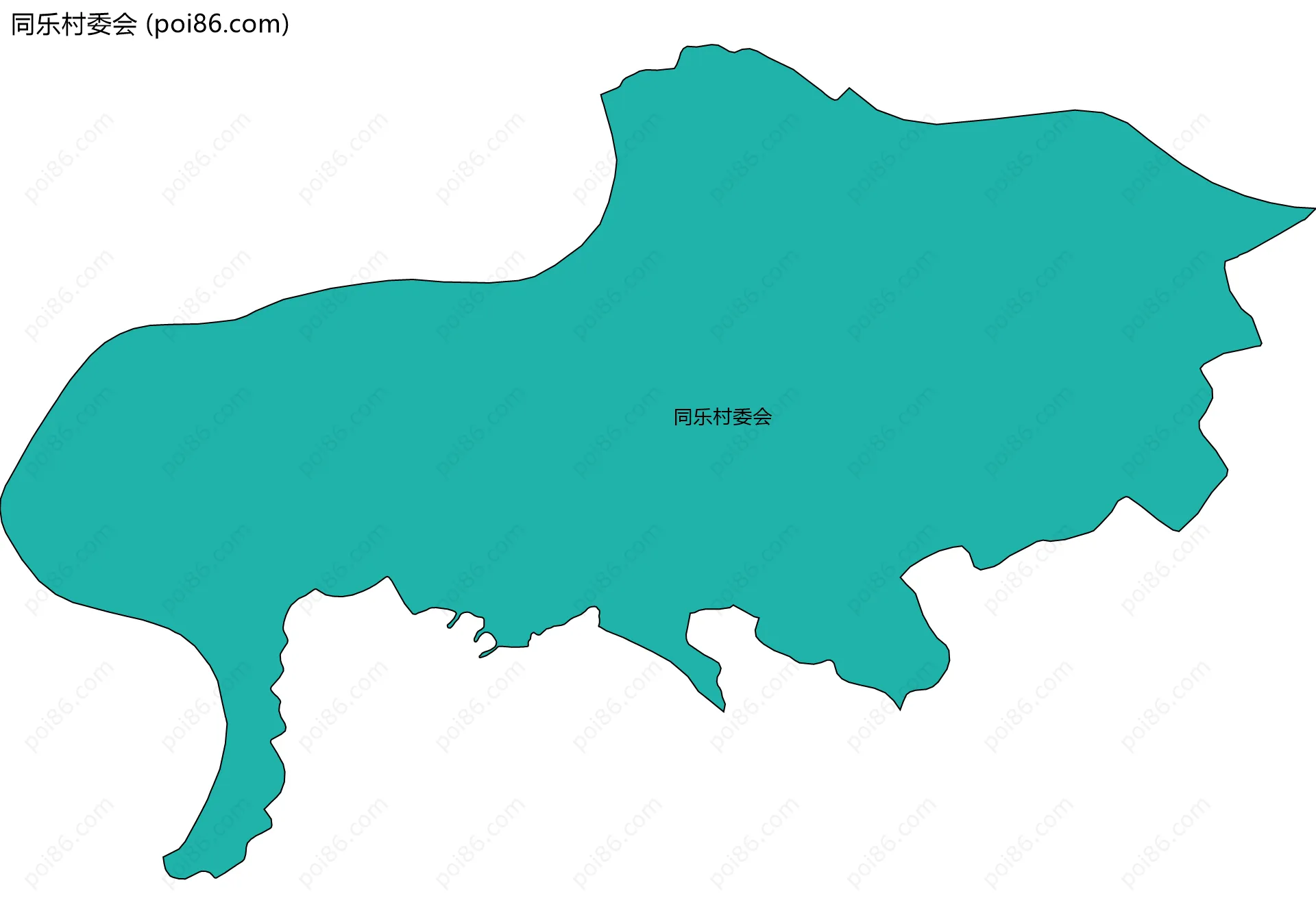 同乐村委会边界地图