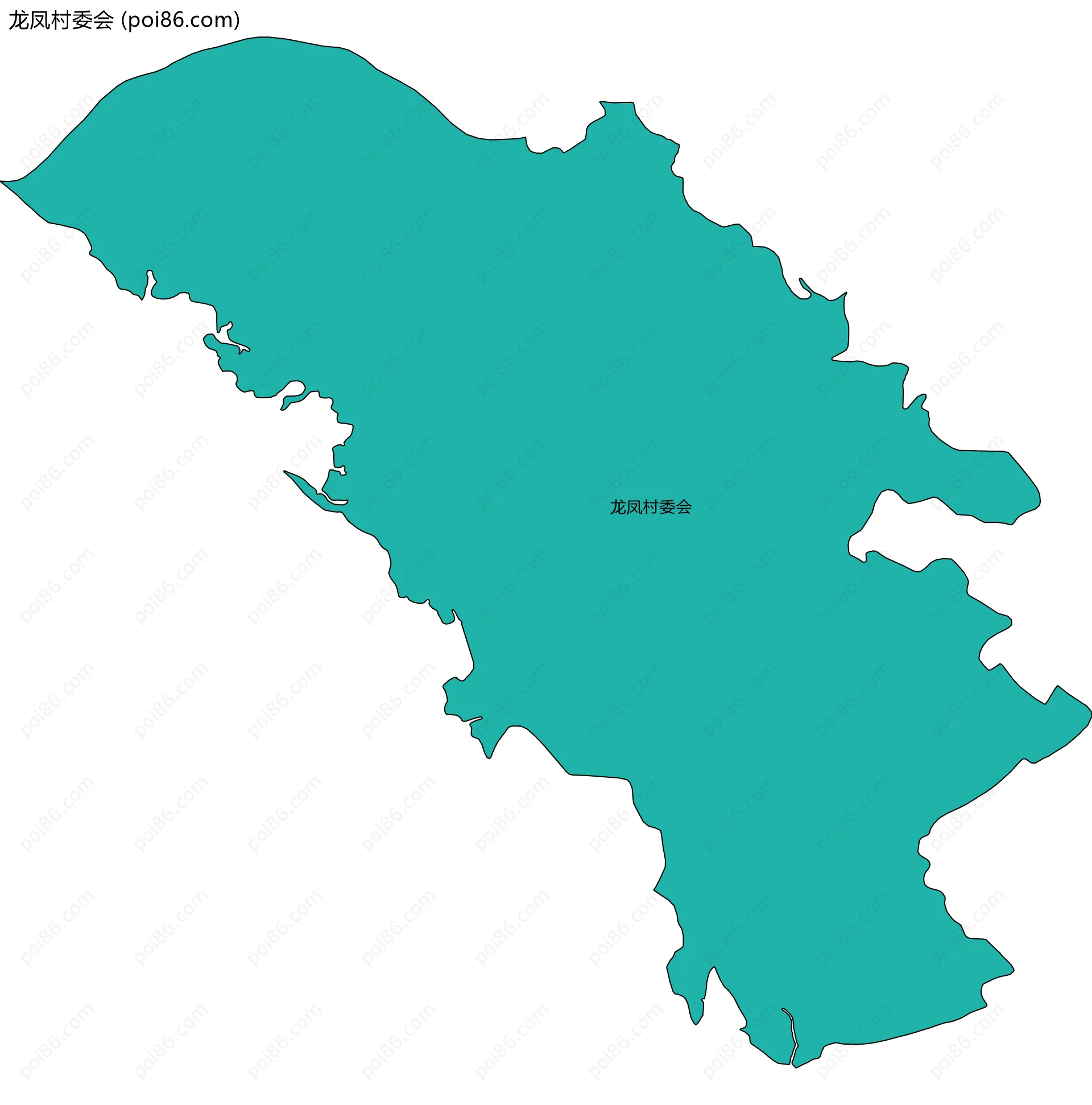 龙凤村委会边界地图