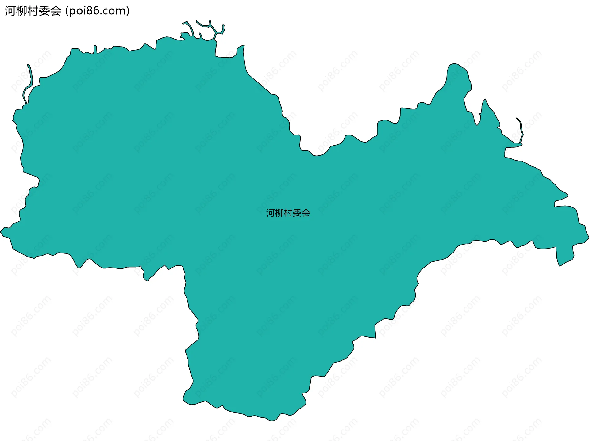 河柳村委会边界地图