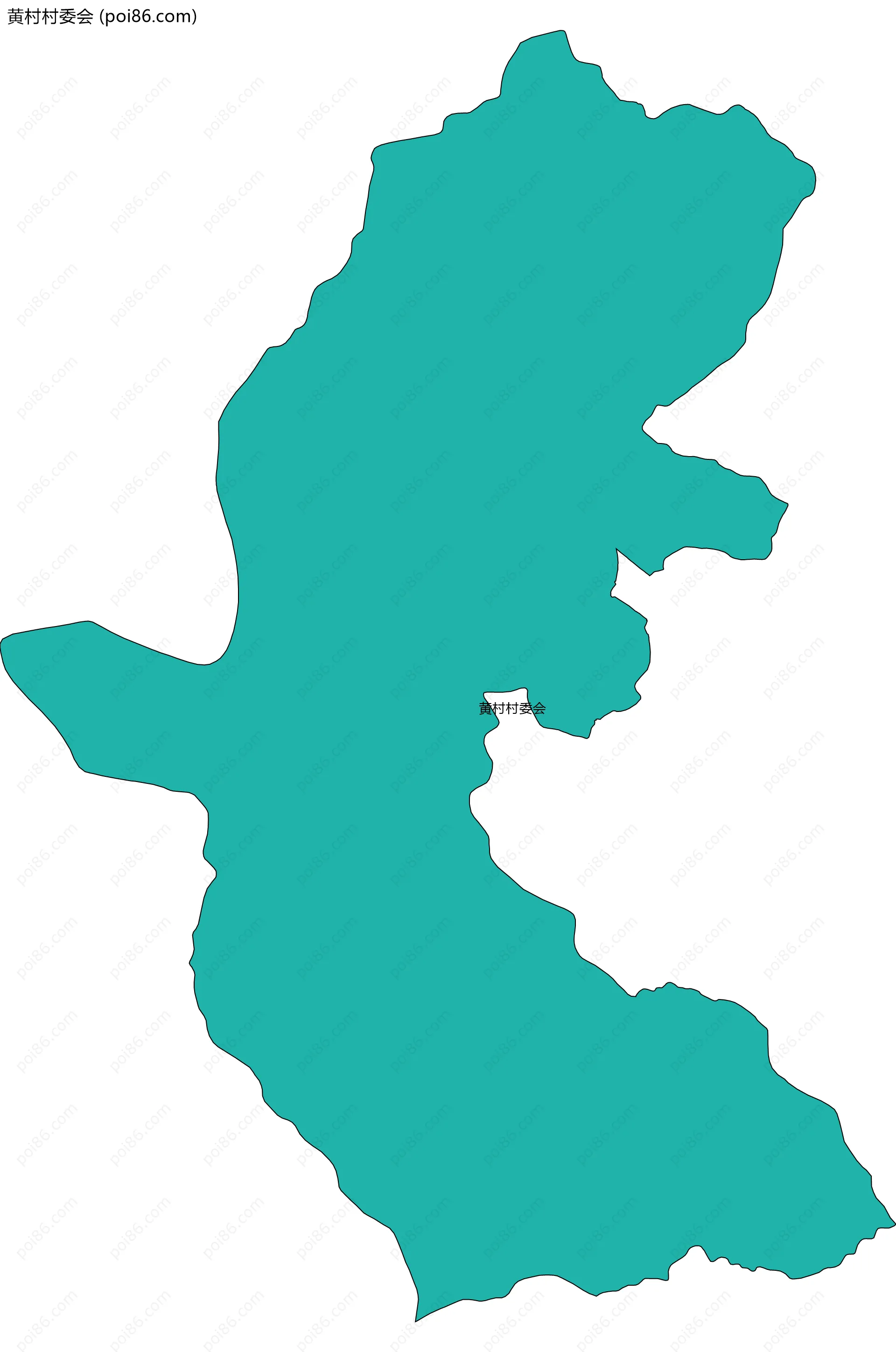 黄村村委会边界地图