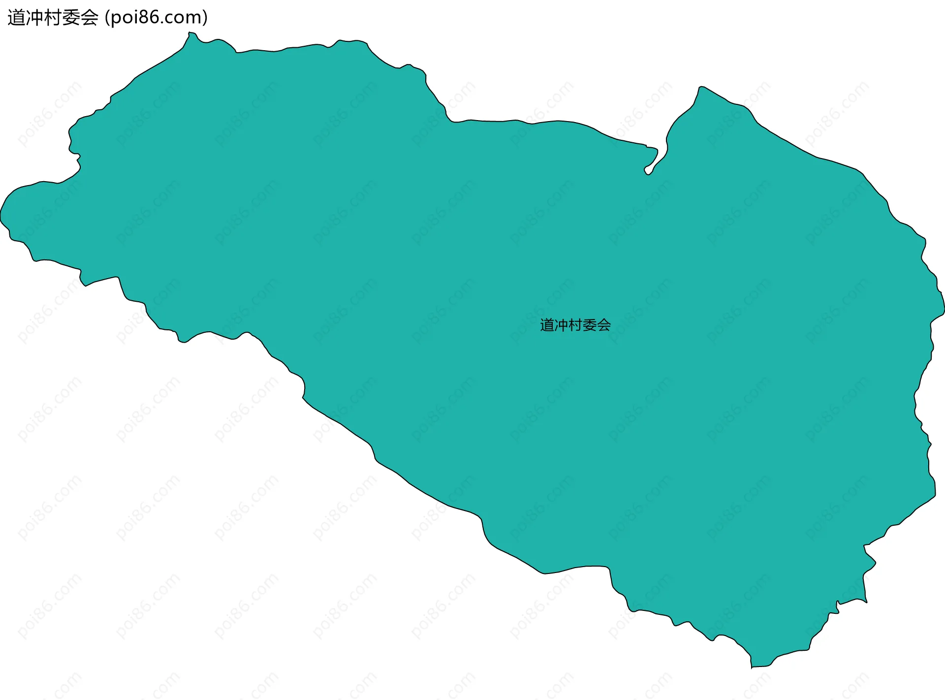 道冲村委会边界地图