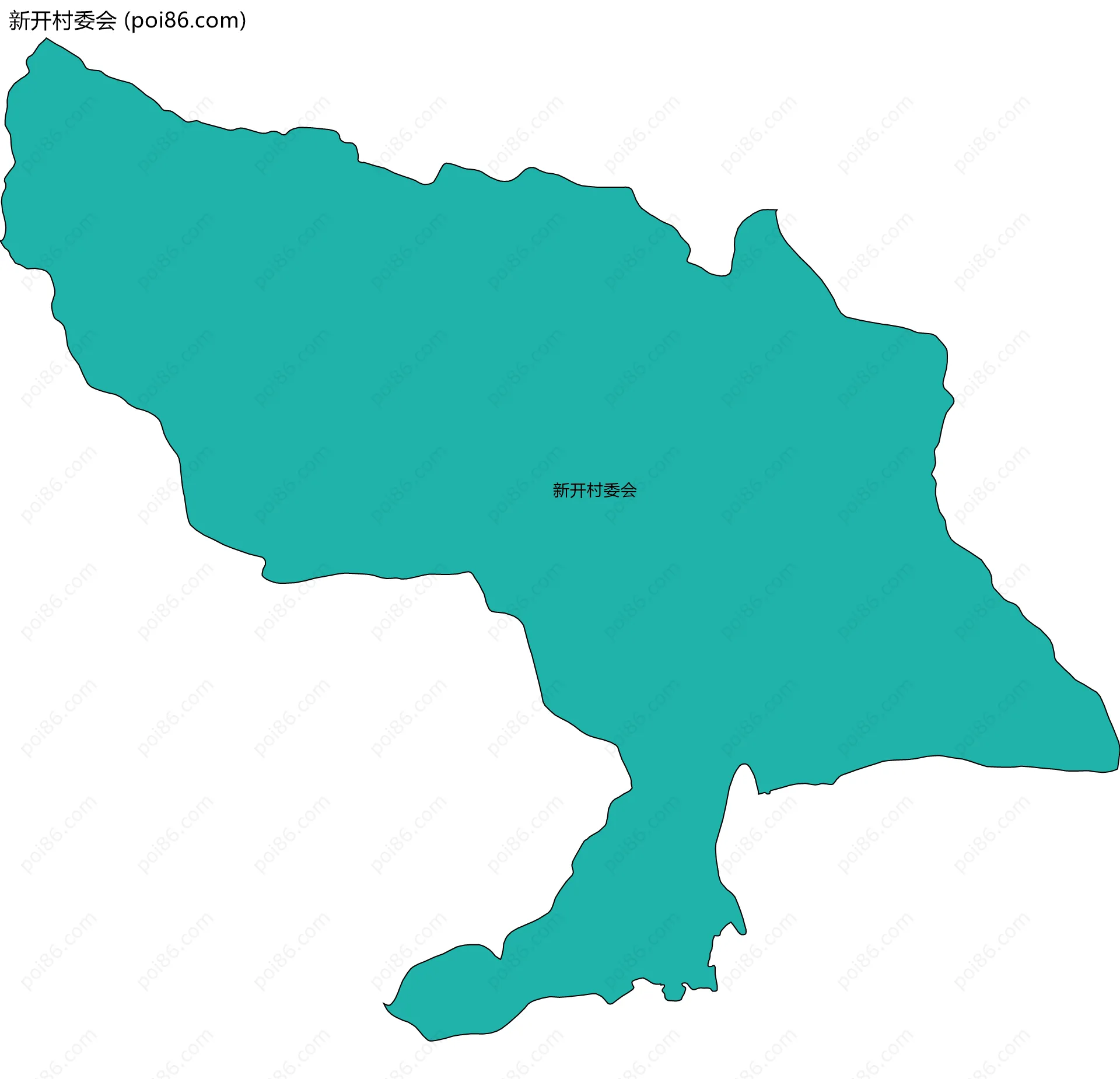 新开村委会边界地图