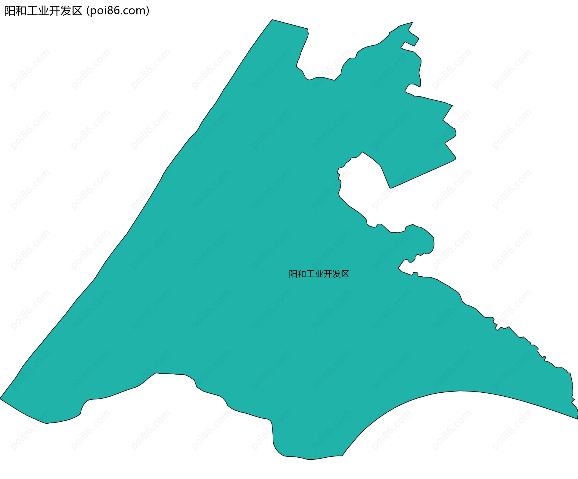 阳和工业开发区边界地图