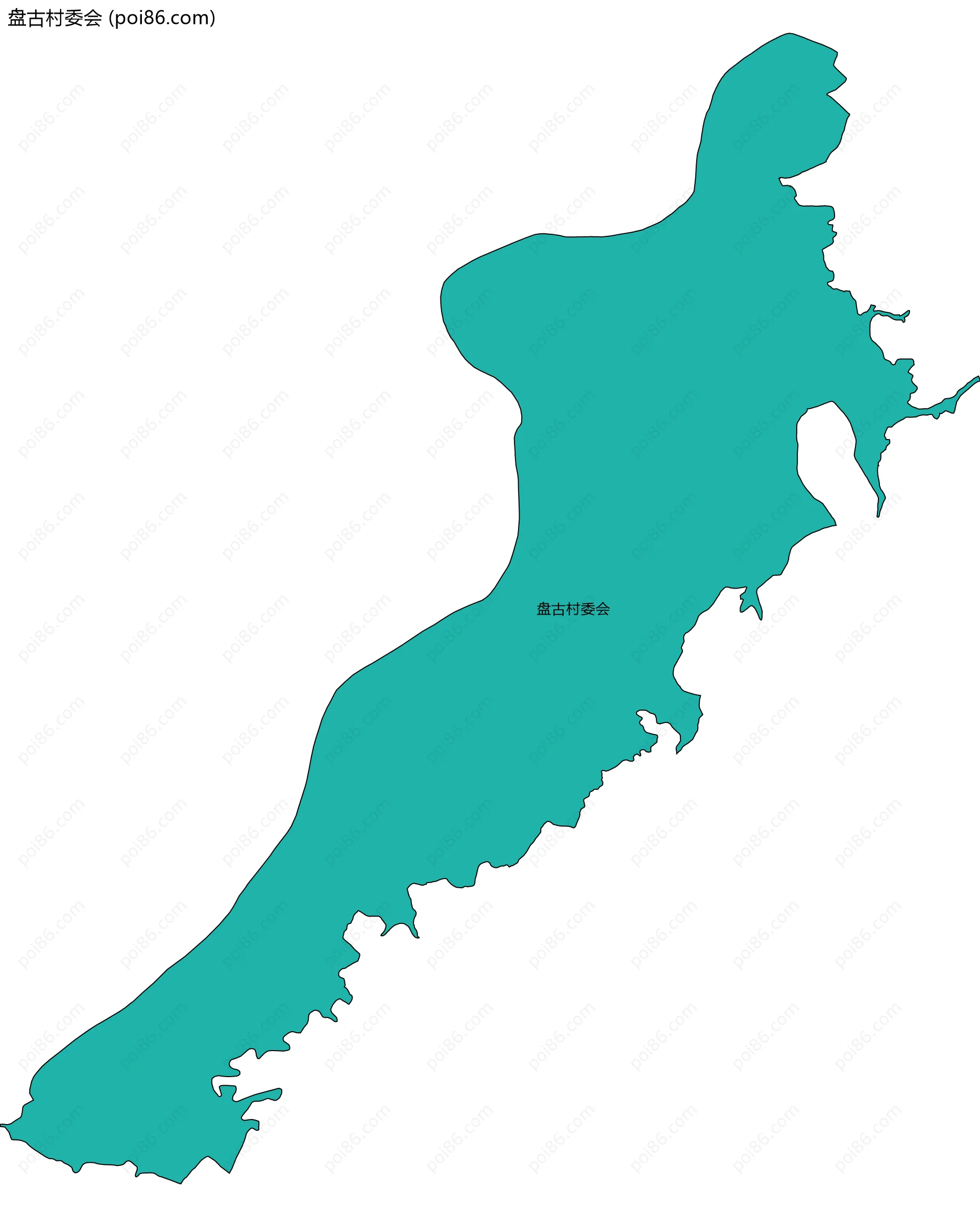 盘古村委会边界地图