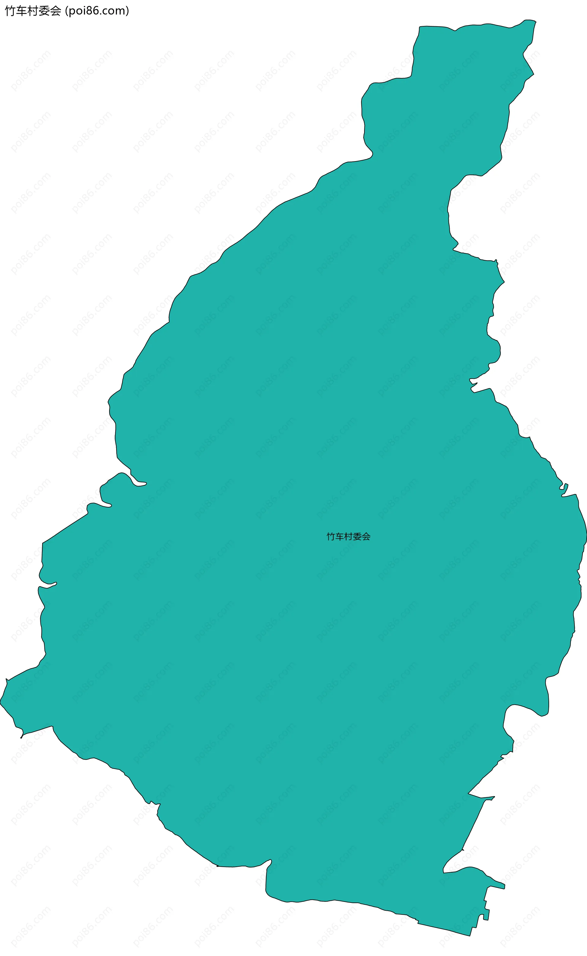 竹车村委会边界地图