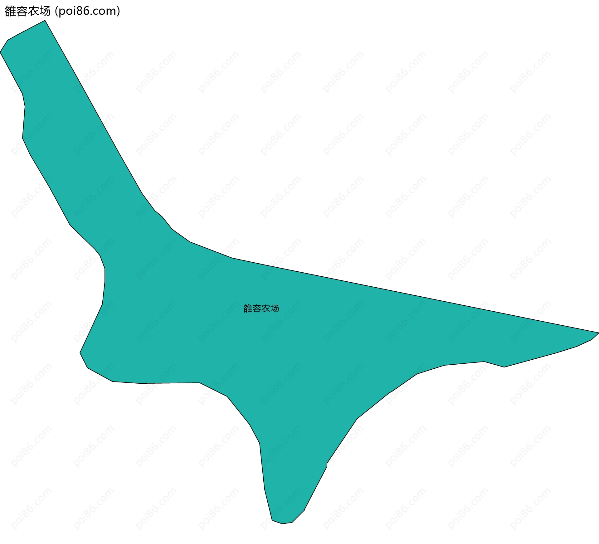 雒容农场边界地图