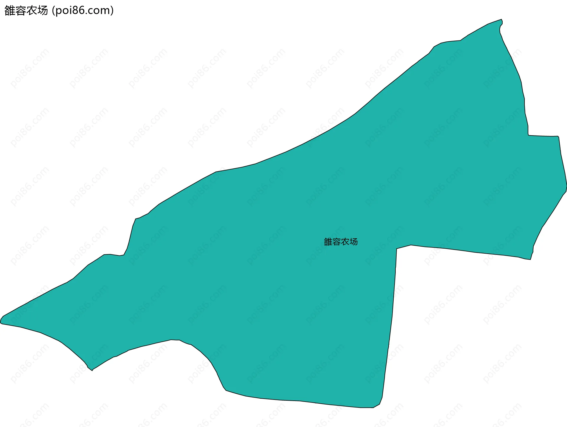 雒容农场边界地图