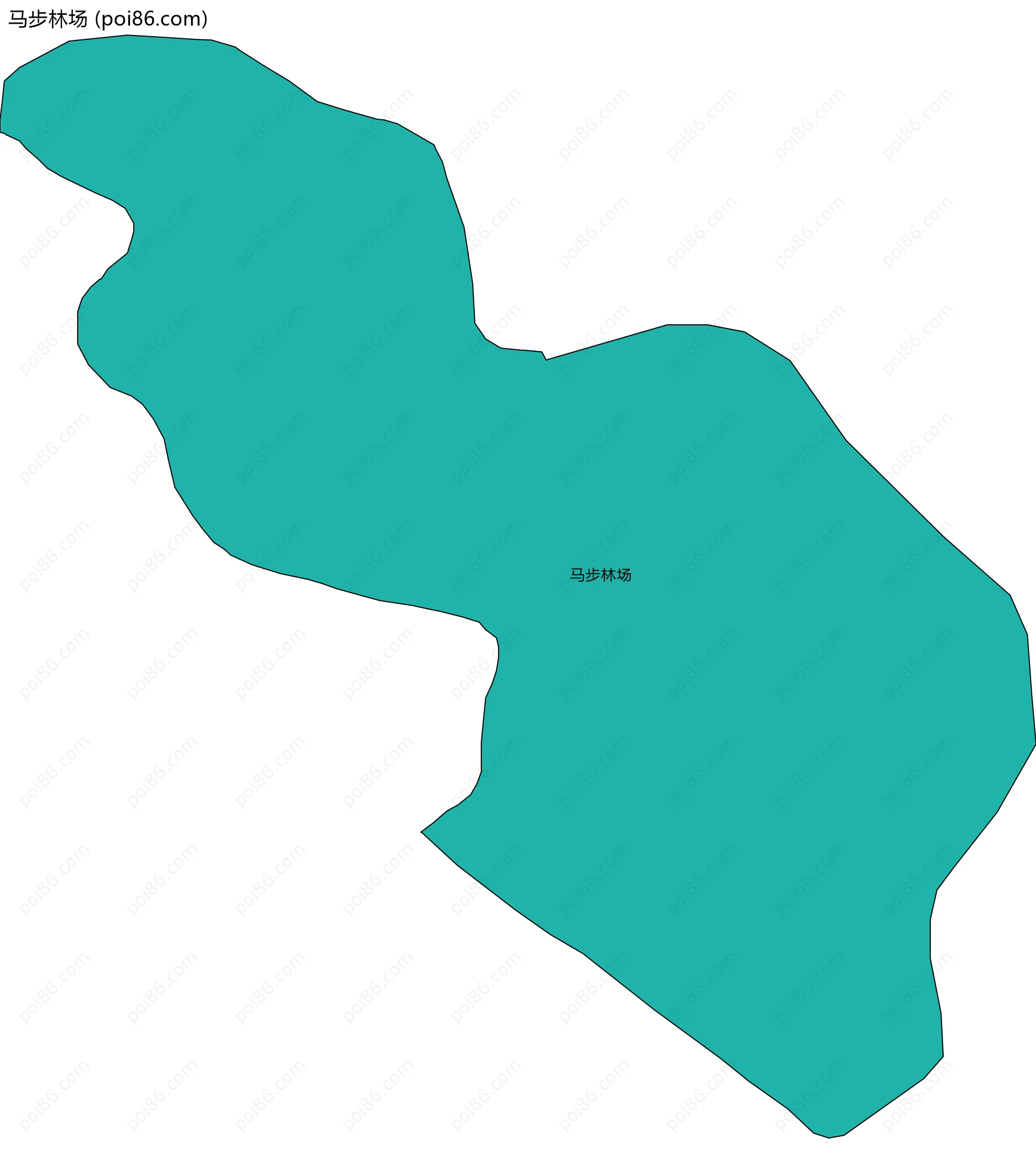 马步林场边界地图