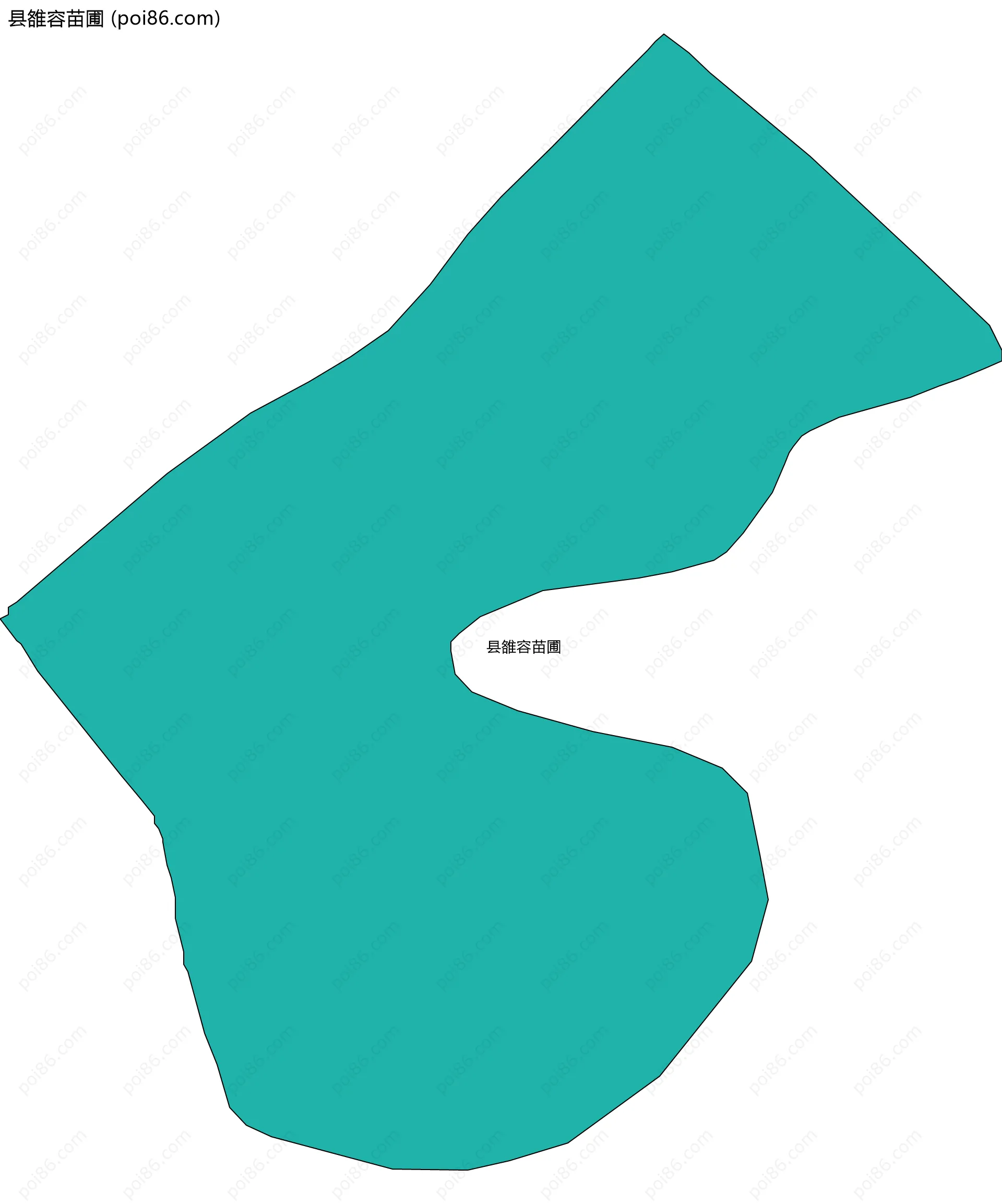 县雒容苗圃边界地图