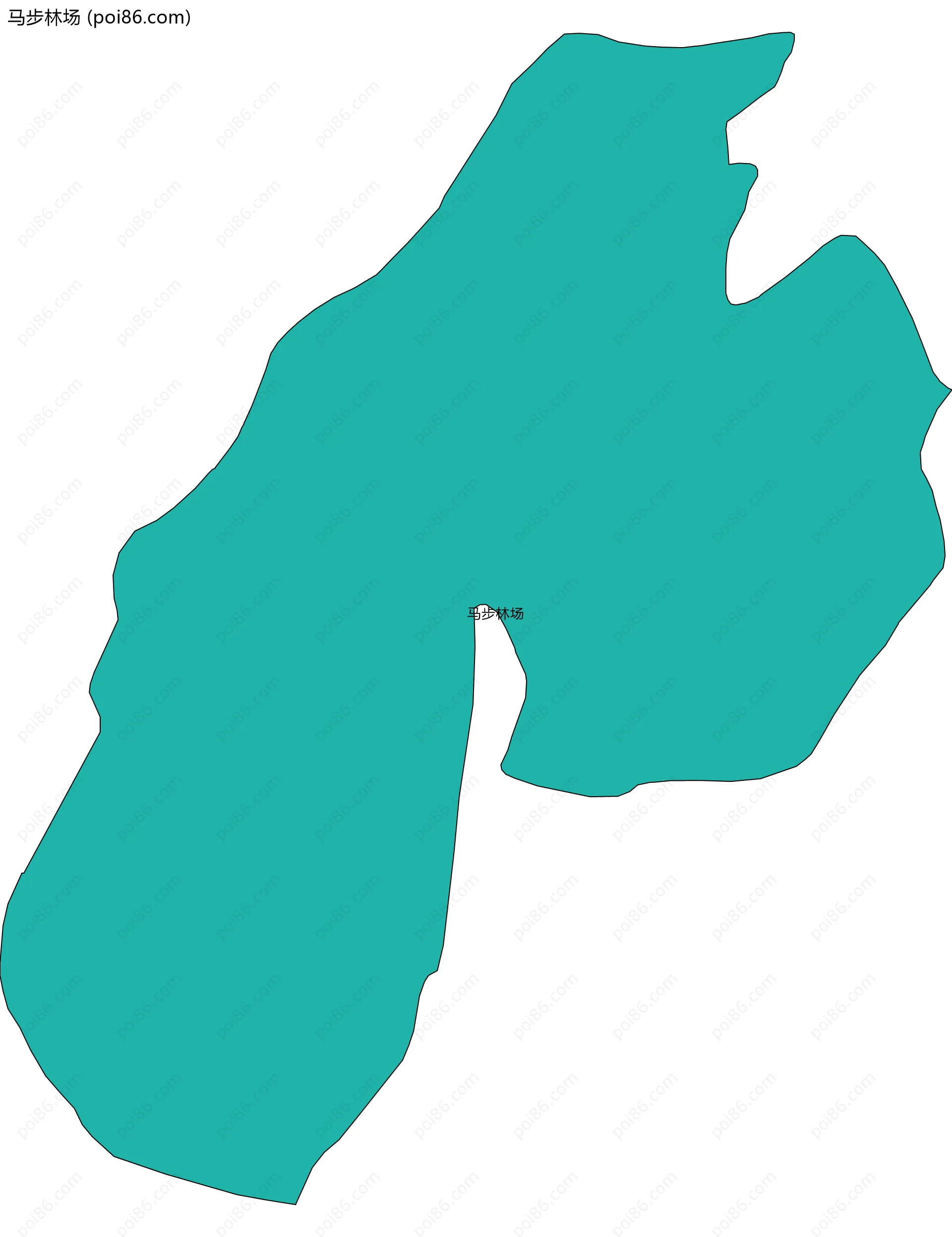 马步林场边界地图