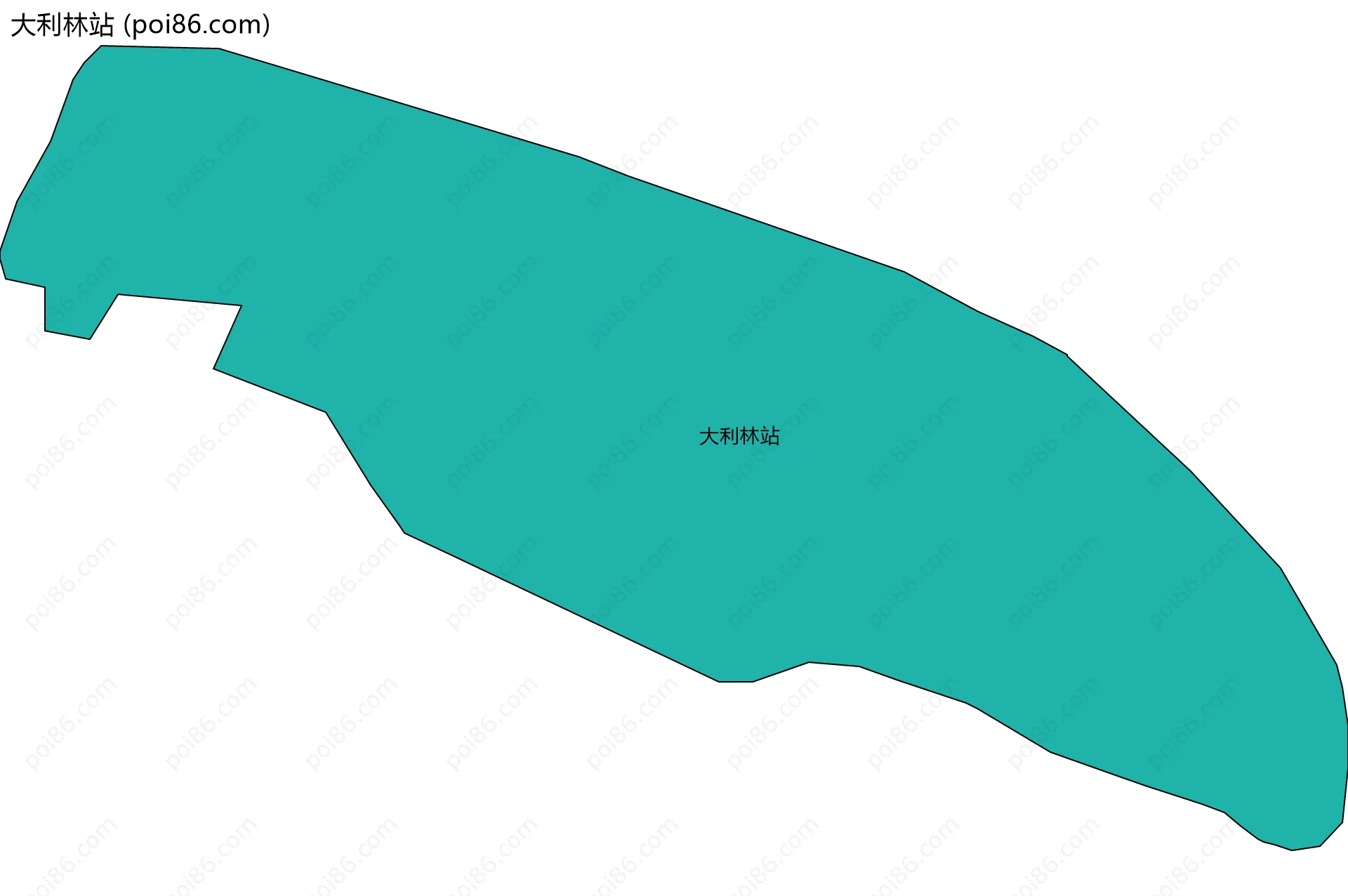 大利林站边界地图