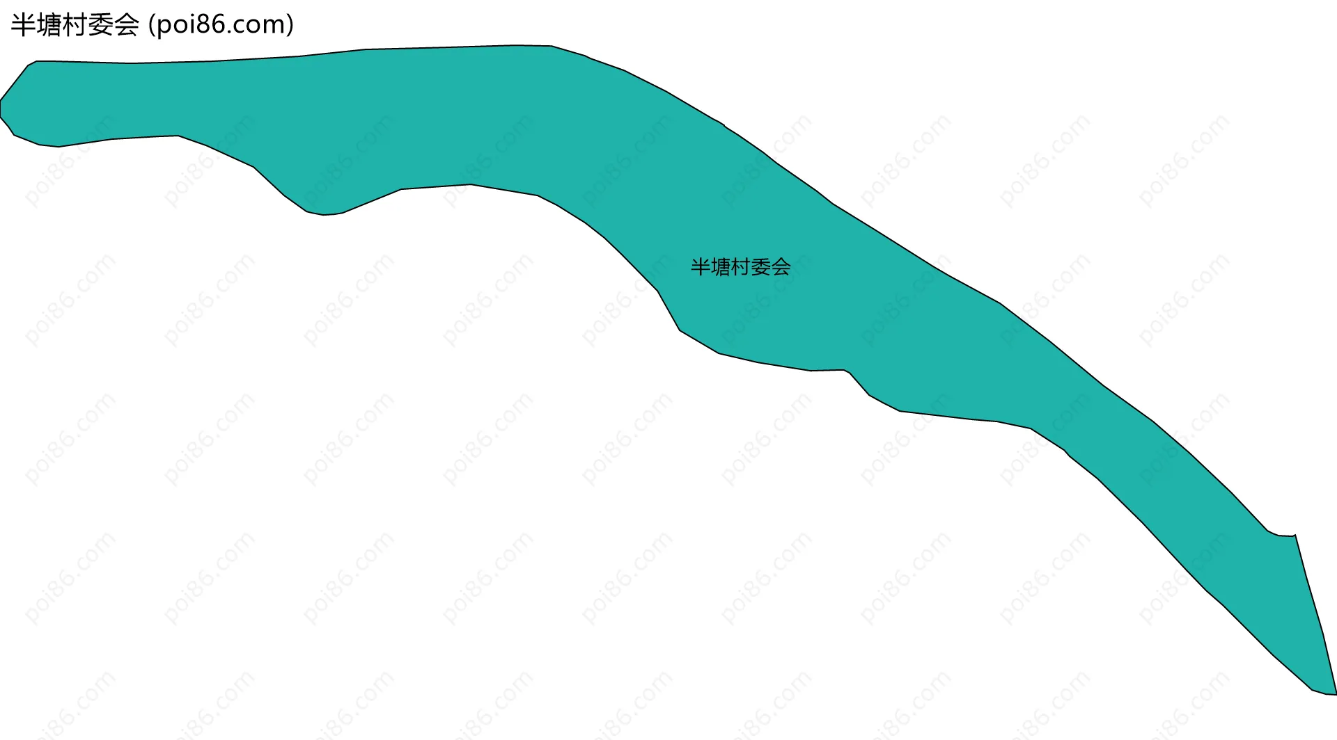 半塘村委会边界地图