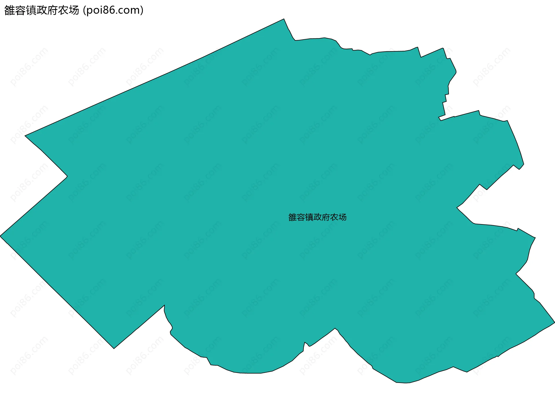 雒容镇政府农场边界地图