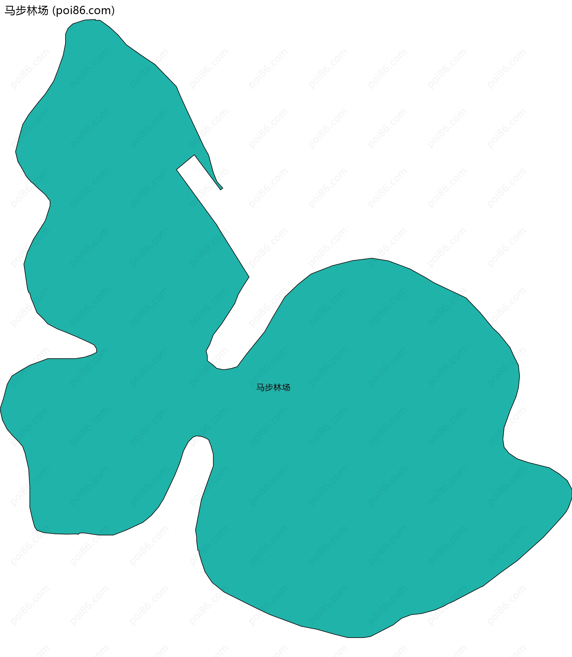 马步林场边界地图