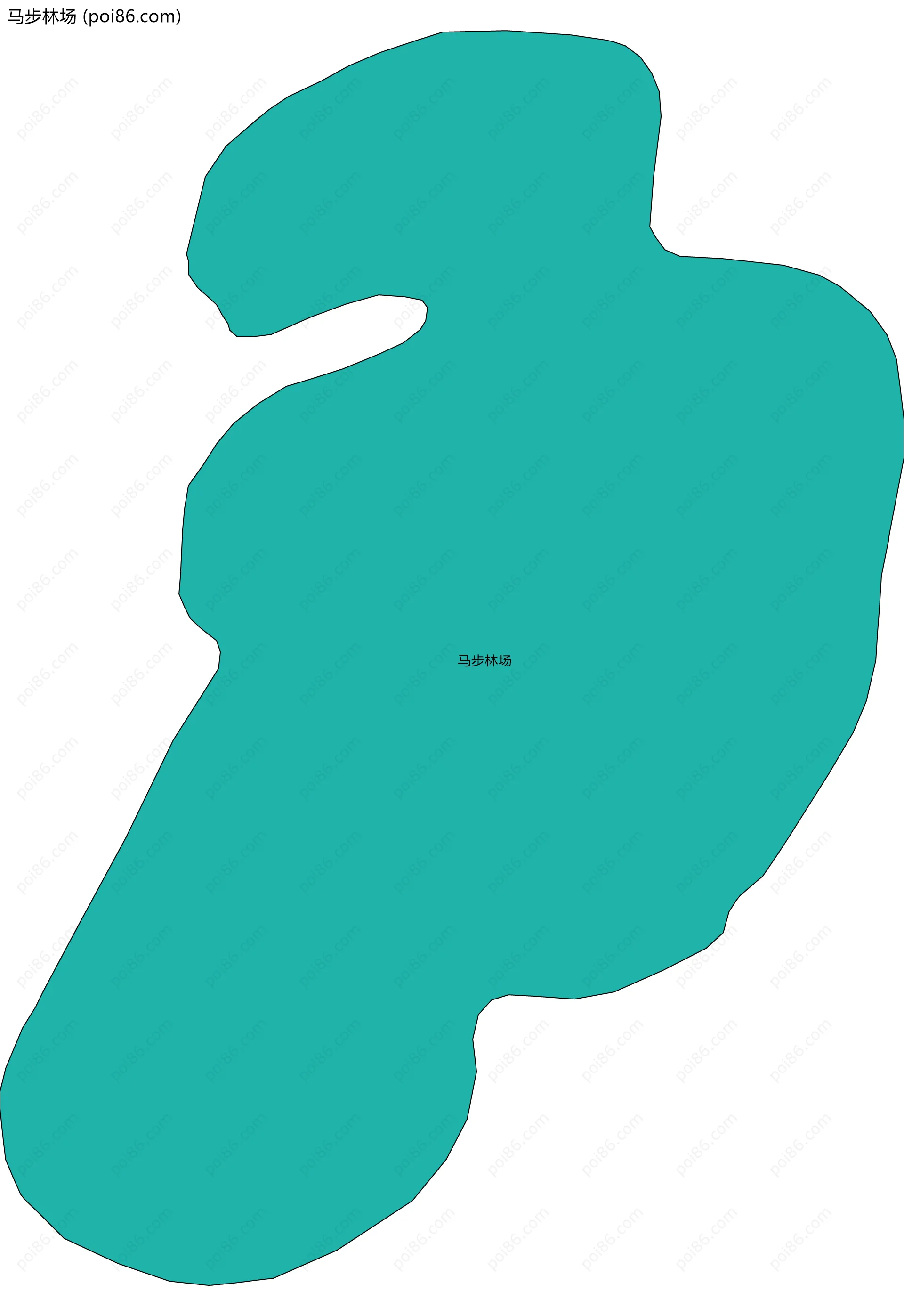 马步林场边界地图